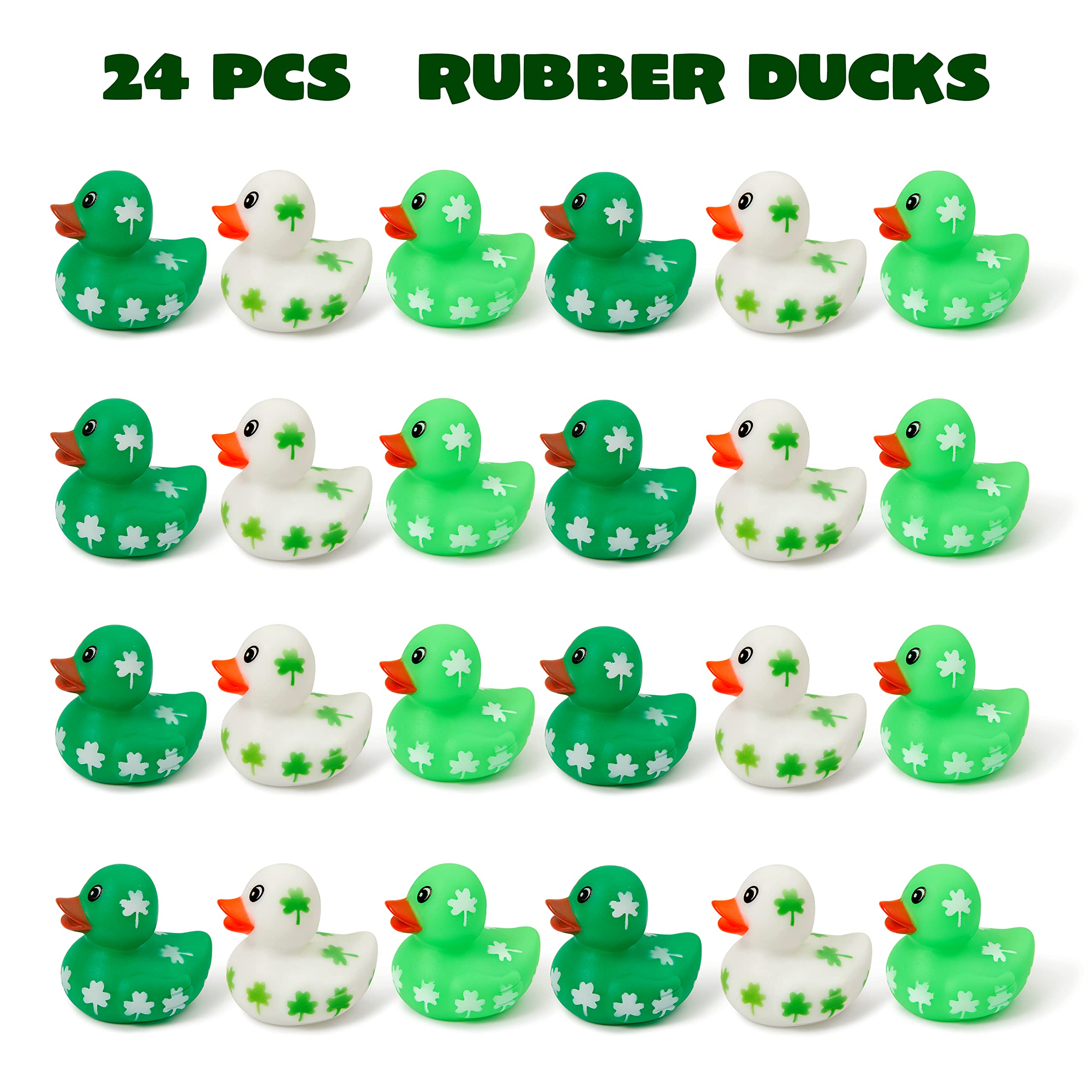 Foto 4 pulgar | Rubber Ducks Joyin, Trébol Verde Para El Día De San Patricio, 24 Unidades, Para Niños - Venta Internacional.