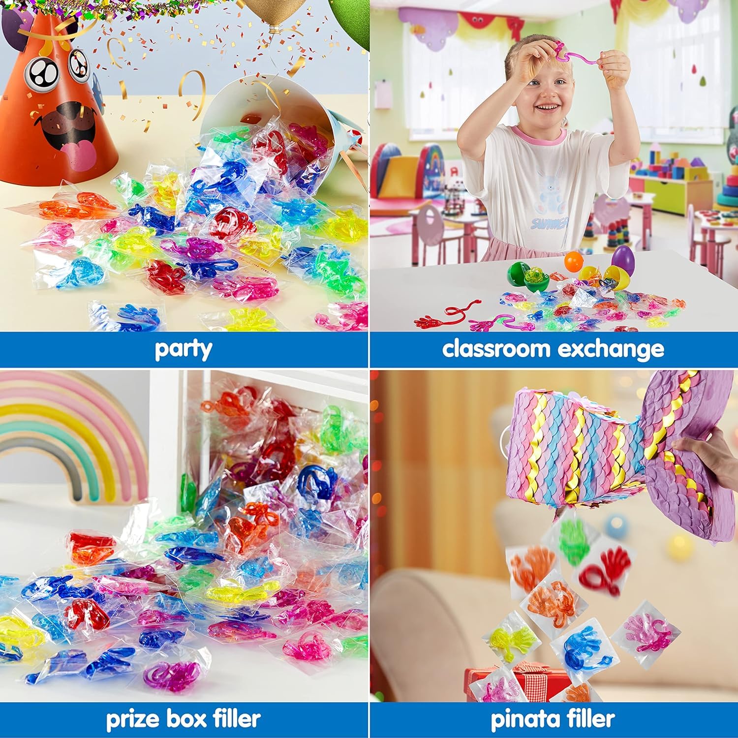 Foto 6 pulgar | Party Favors Joyin Glitter Hands, 240 Unidades, Para Niños - Venta Internacional.