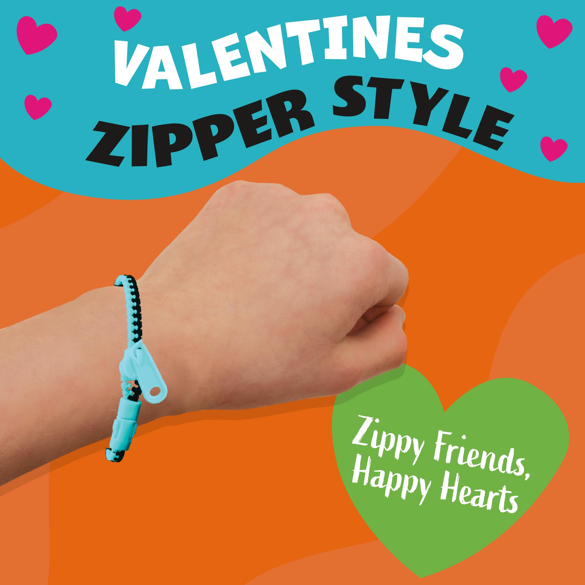 Foto 5 pulgar | Tarjetas De San Valentín Peaceable Kingdom Con Pulseras Con Cremallera - Venta Internacional.