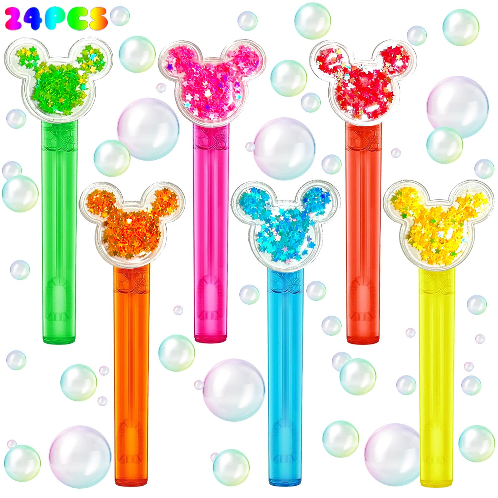 Foto 2 pulgar | Juego De Varitas De Burbujas Con Temática De Ratón Para Fiestas, 24 Unidades, Para Niños - Venta Internacional.