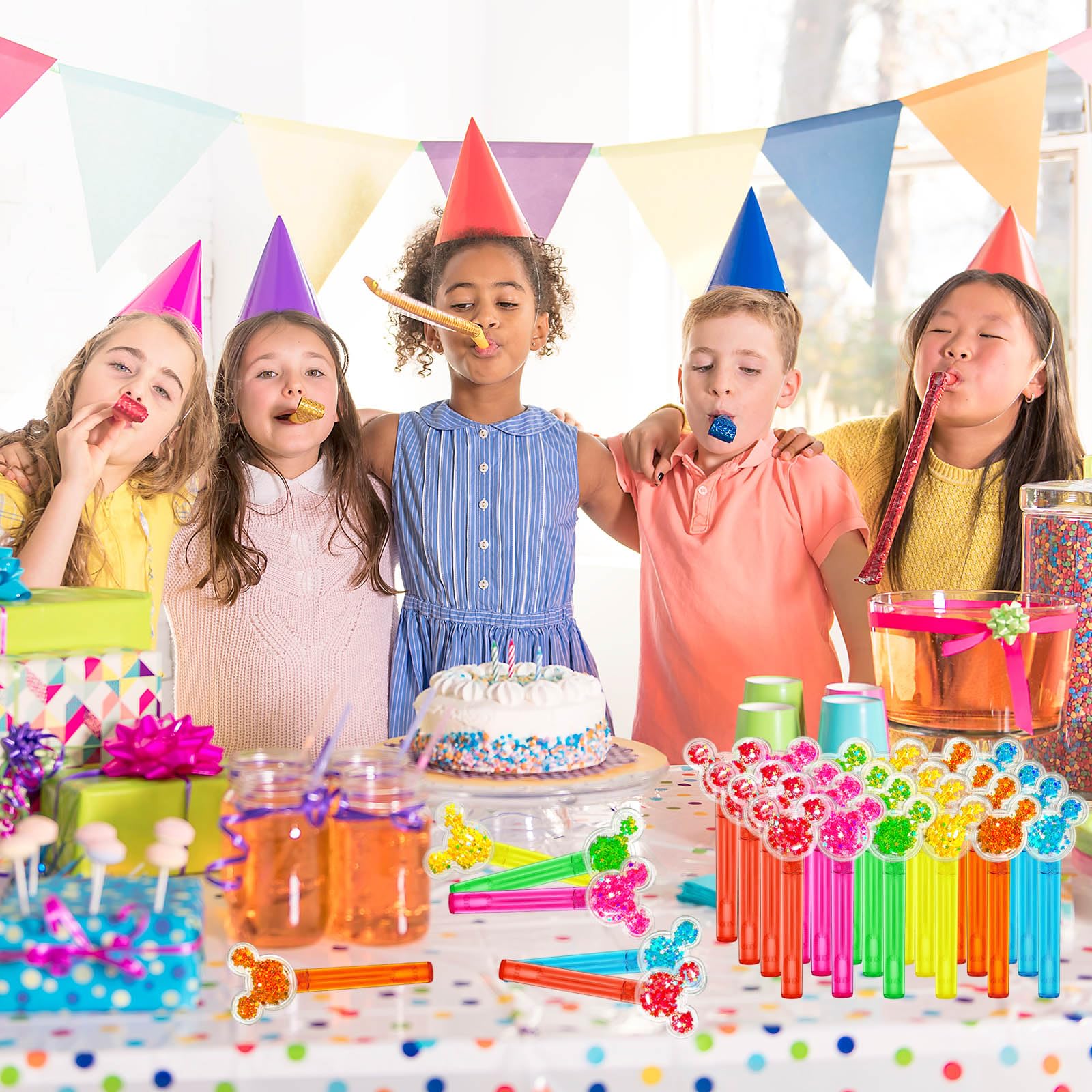 Foto 6 pulgar | Juego De Varitas De Burbujas Con Temática De Ratón Para Fiestas, 24 Unidades, Para Niños - Venta Internacional.