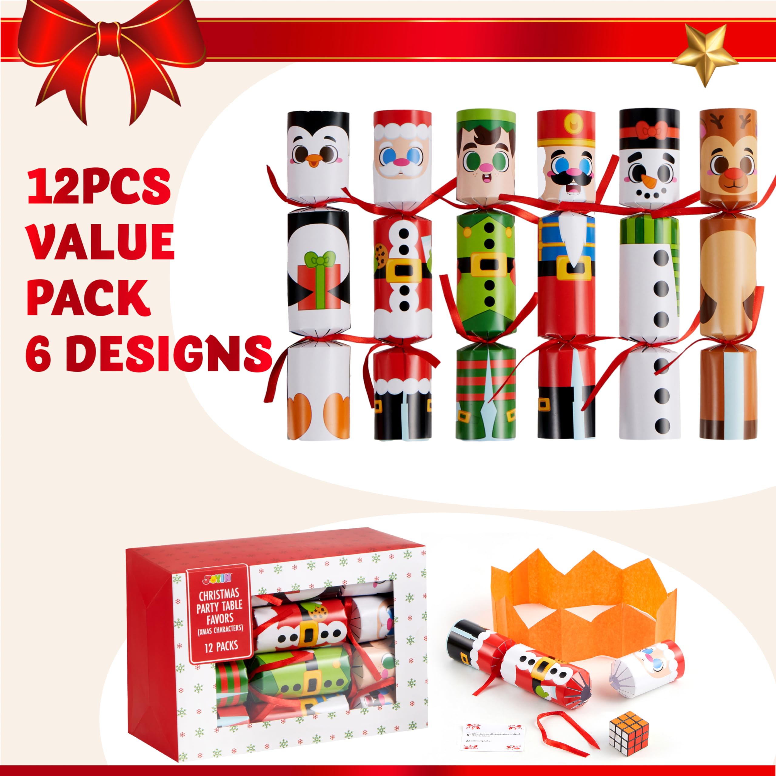 Foto 3 pulgar | Set De Obsequios Para Fiestas Navideñas Joyin, Paquete De 12 Con Personajes Navideños - Venta Internacional.