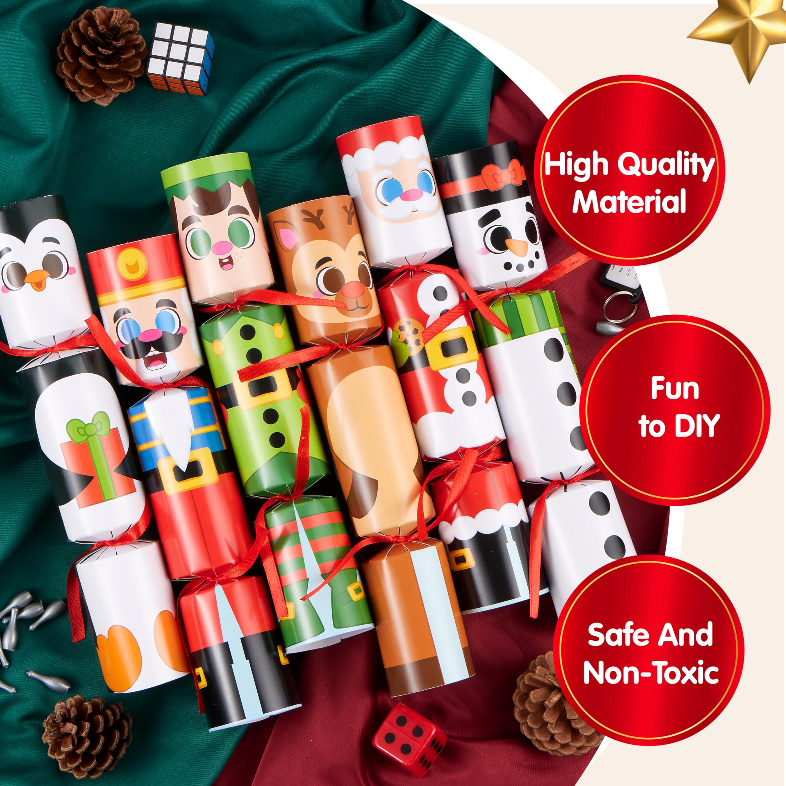 Foto 4 pulgar | Set De Obsequios Para Fiestas Navideñas Joyin, Paquete De 12 Con Personajes Navideños - Venta Internacional.