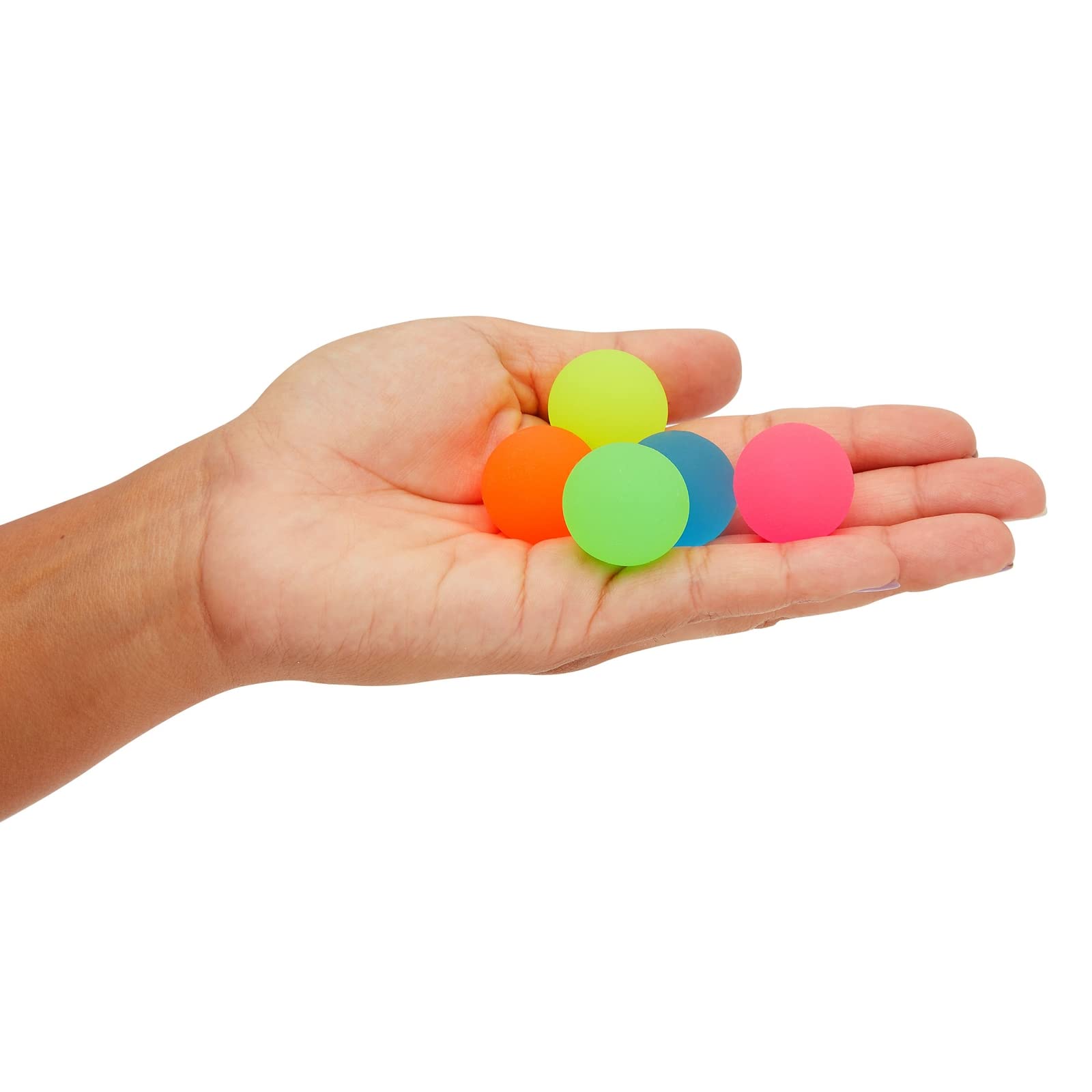 Foto 7 pulgar | Bouncy Balls Juvale 100 Unidades Para Niños, 25 Mm, Goma Neón - Venta Internacional.