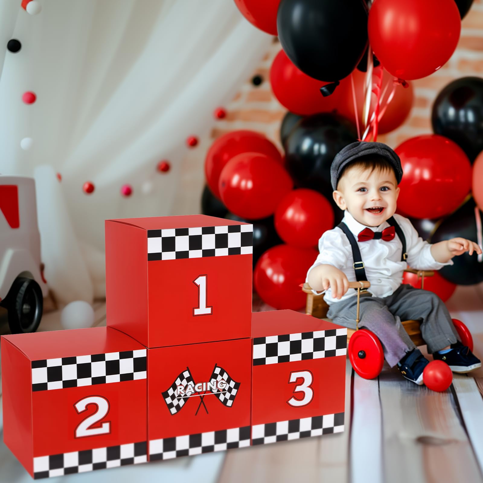 Foto 5 | Caja para Fiesta Zhanmai Podio Autos de Carrera 4 Piezas - Venta Internacional