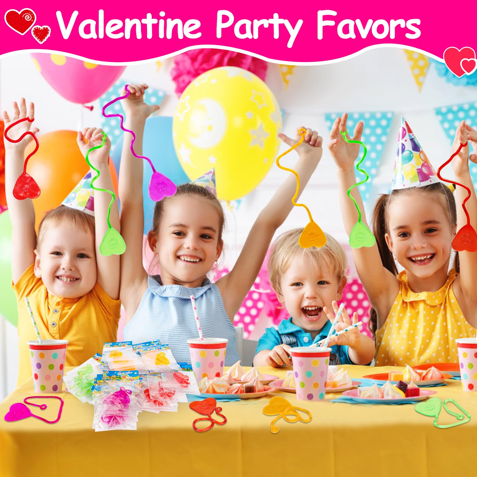 Foto 3 pulgar | Sticky Hands Thremhoo Valentine Exchange, Regalo De 40 Unidades Para Niños - Venta Internacional.