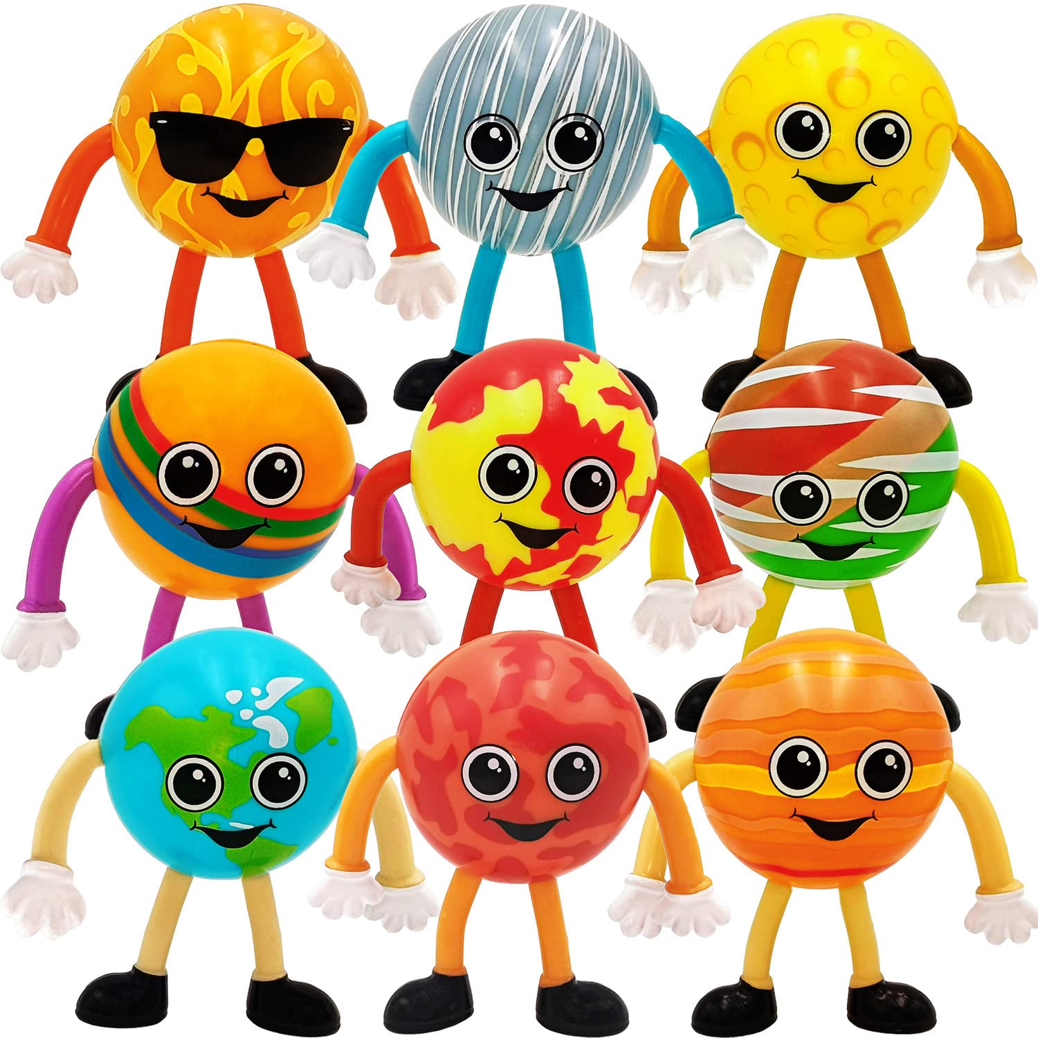 Foto 1 | Set De 11 Unidades Artcreativity De Bendable Planet Toys Para Niños - Venta Internacional.