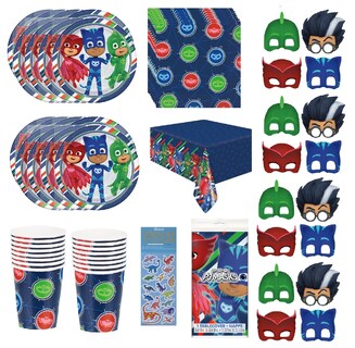 Foto 1 | Paquete Decorativo De Artículos De Fiesta Y Máscaras De Pijama Para 16 Niños - Venta Internacional.