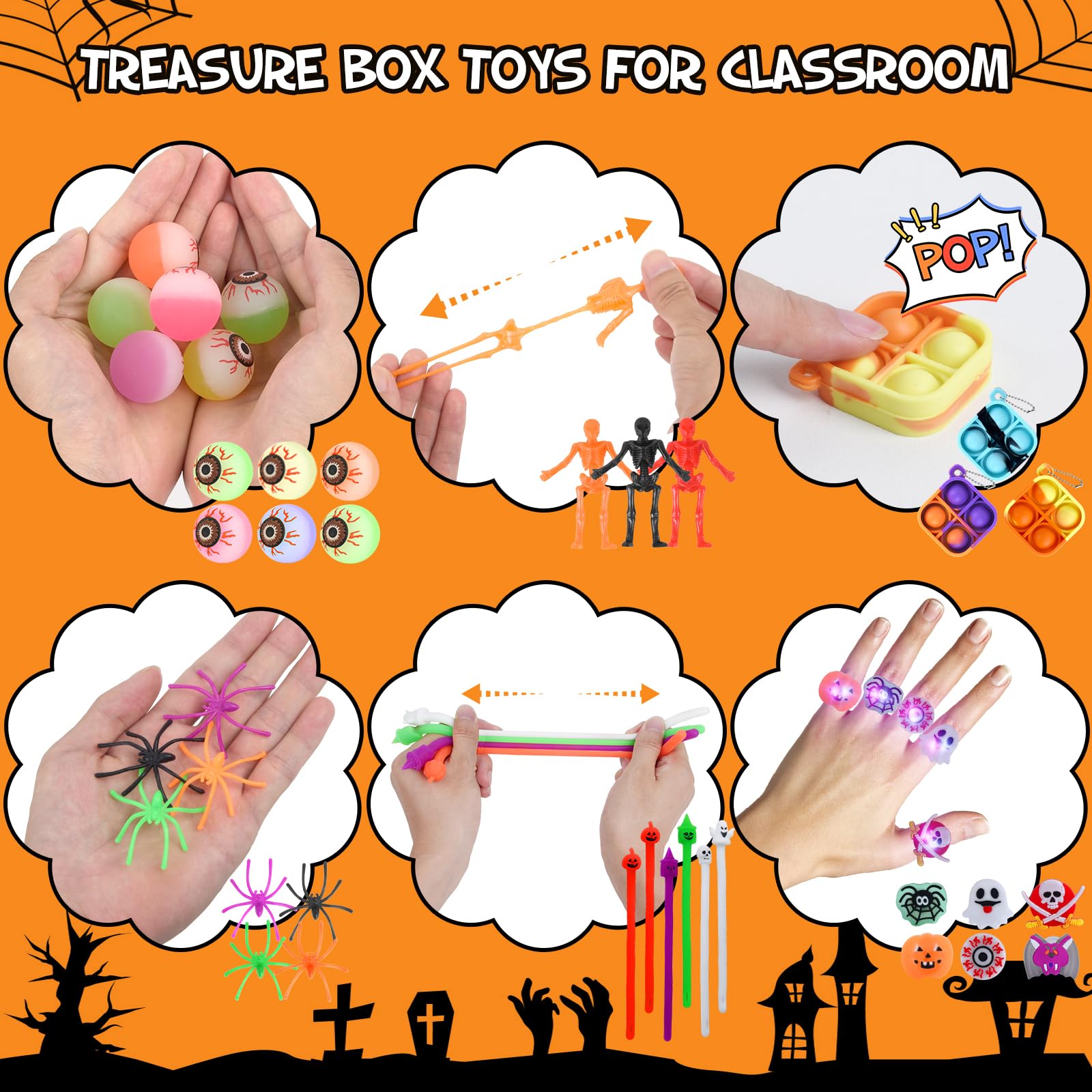 Foto 4 | Halloween Party Favors Raymall 206 Unidades De Juguetes Surtidos Para Niños - Venta Internacional.