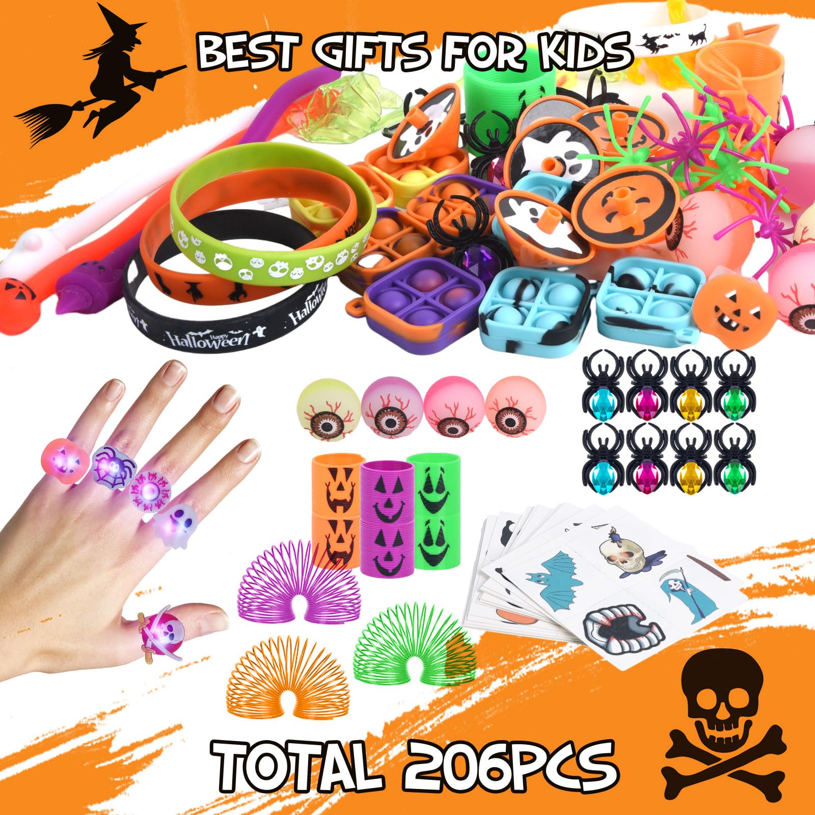 Foto 7 pulgar | Halloween Party Favors Raymall 206 Unidades De Juguetes Surtidos Para Niños - Venta Internacional.