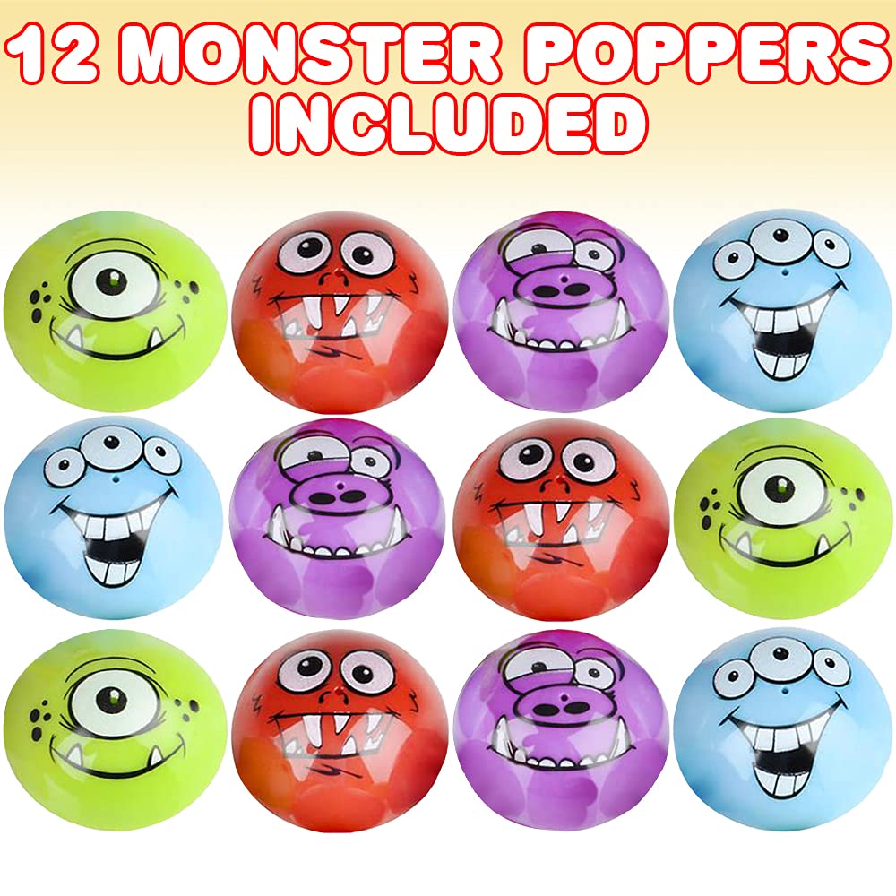 Foto 3 pulgar | Juego De 12 Bollos Monster Poppers De Toy Artcreativity Para Niños De Más De 3 Años - Venta Internacional.