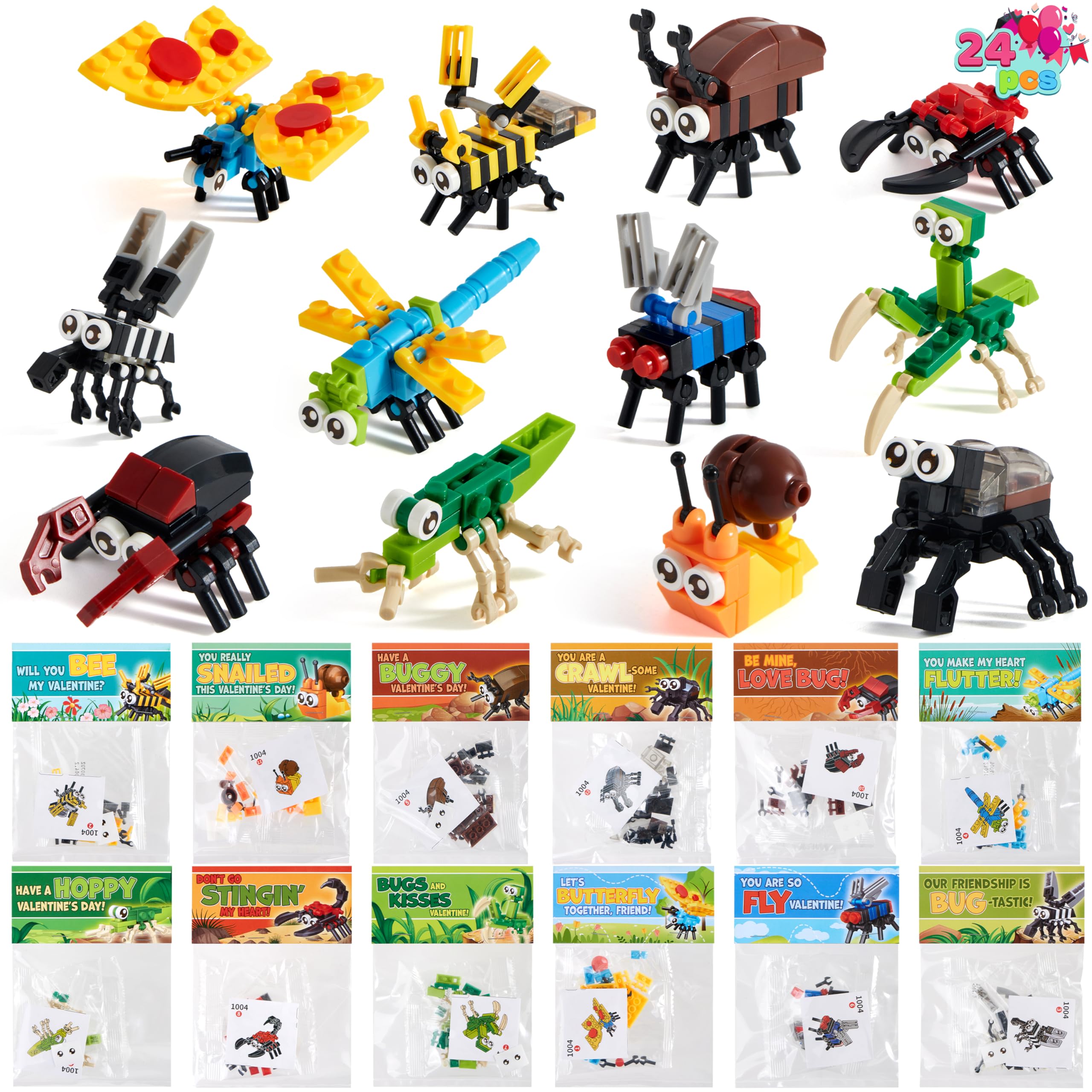 Foto 4 pulgar | Tarjetas De Regalo Para Fiesta De San Valentín Con Construcción, 24 Paquetes Joyin - Venta Internacional.