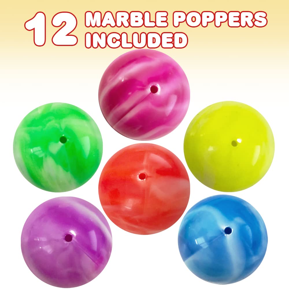 Foto 3 pulgar | Rubber Poppers Artcreativity Marble Para Niños, Paquete De 12 - Venta Internacional.