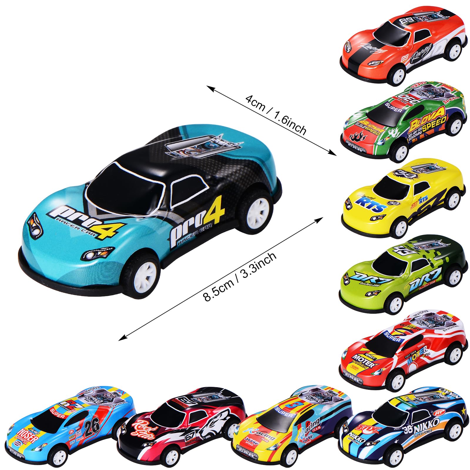 Foto 4 pulgar | Toy Cars Beestech, Con Cierre Retráctil De Metal, 8,6 Cm, 20 Unidades, Para Niños - Venta Internacional.