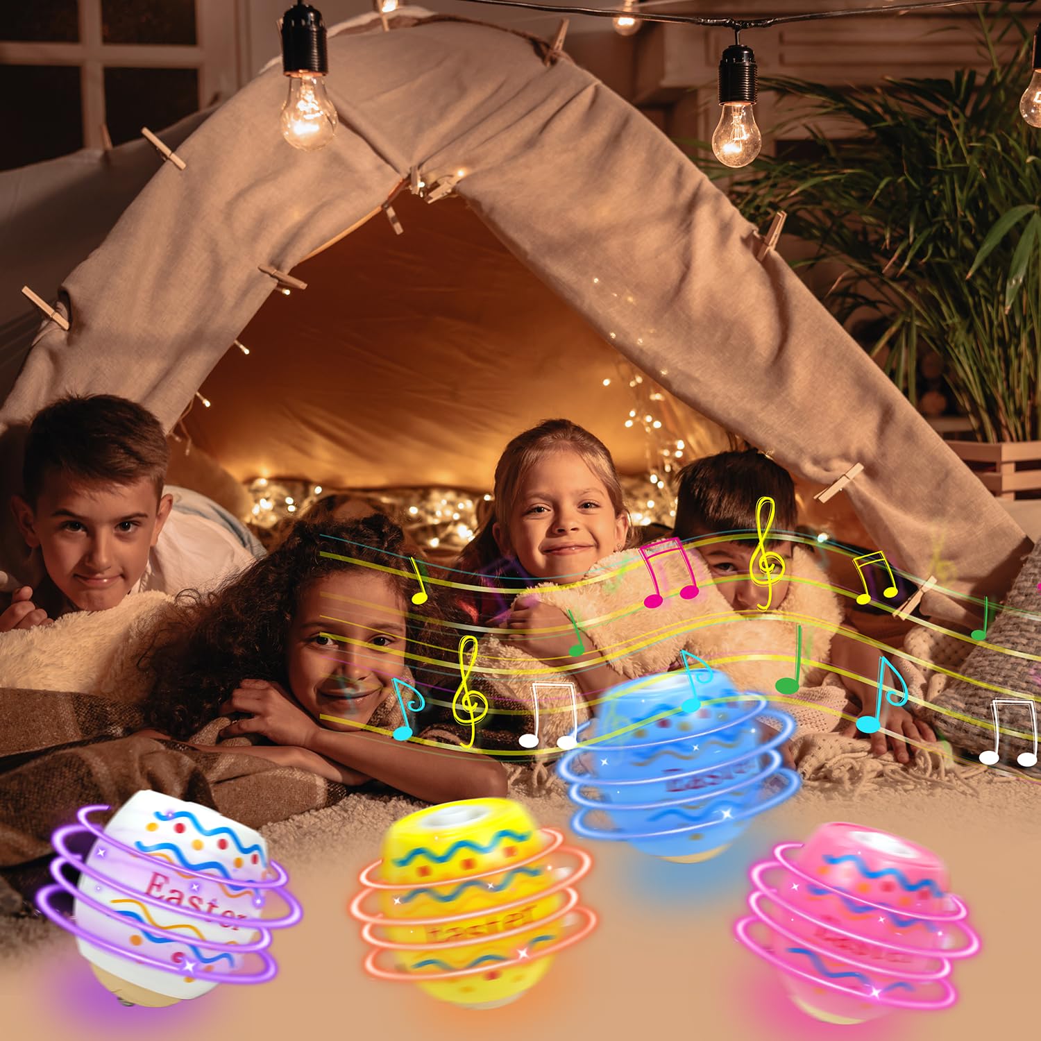 Foto 4 pulgar | Peonzas Leetous Para La Fiesta De Pascua Para Rellenar Cestas, 12 Unidades - Venta Internacional.