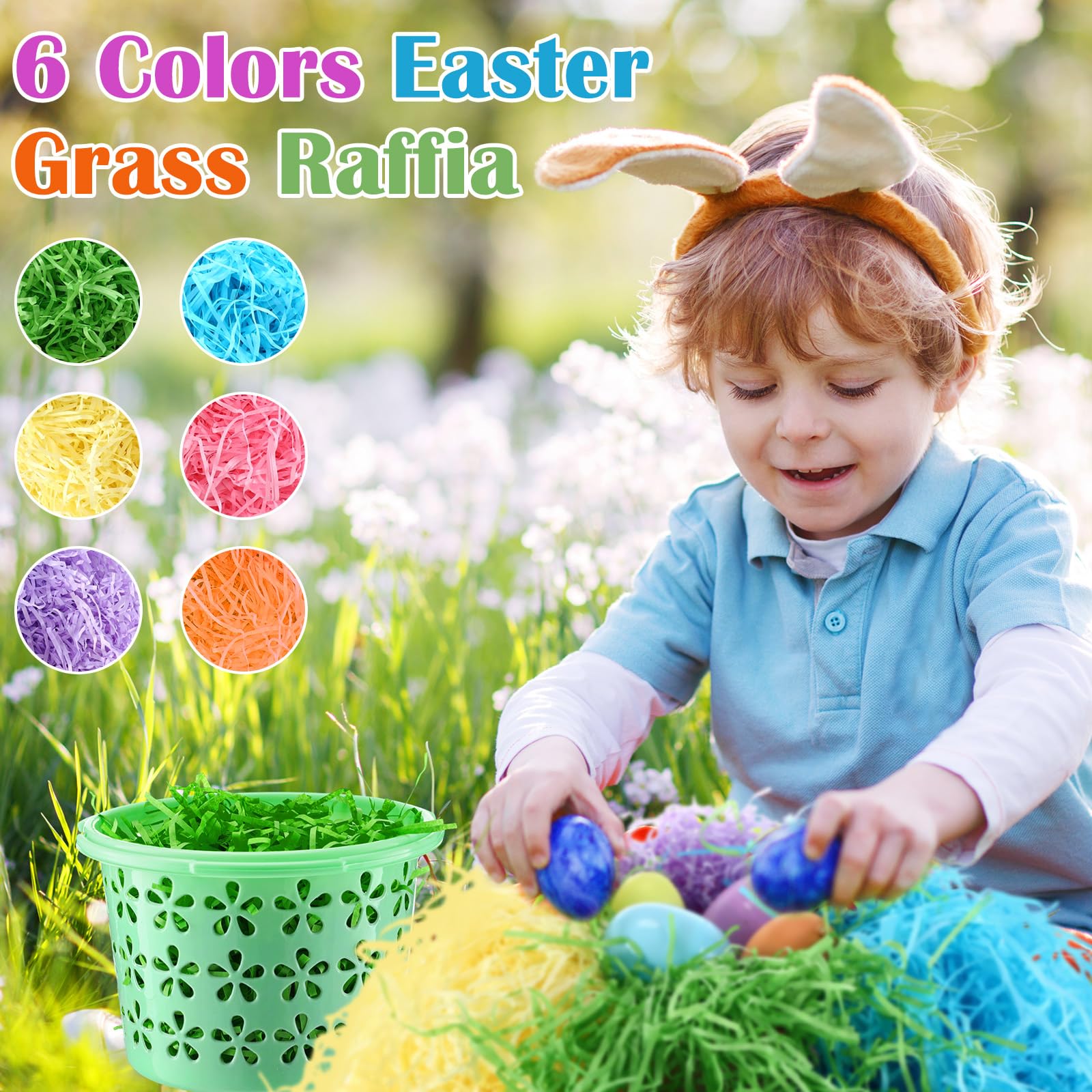 Foto 4 pulgar | Cestas De Pascua Macarrie, 36 Unidades, Para Niños, Con Hierba Y Huevos - Venta Internacional.