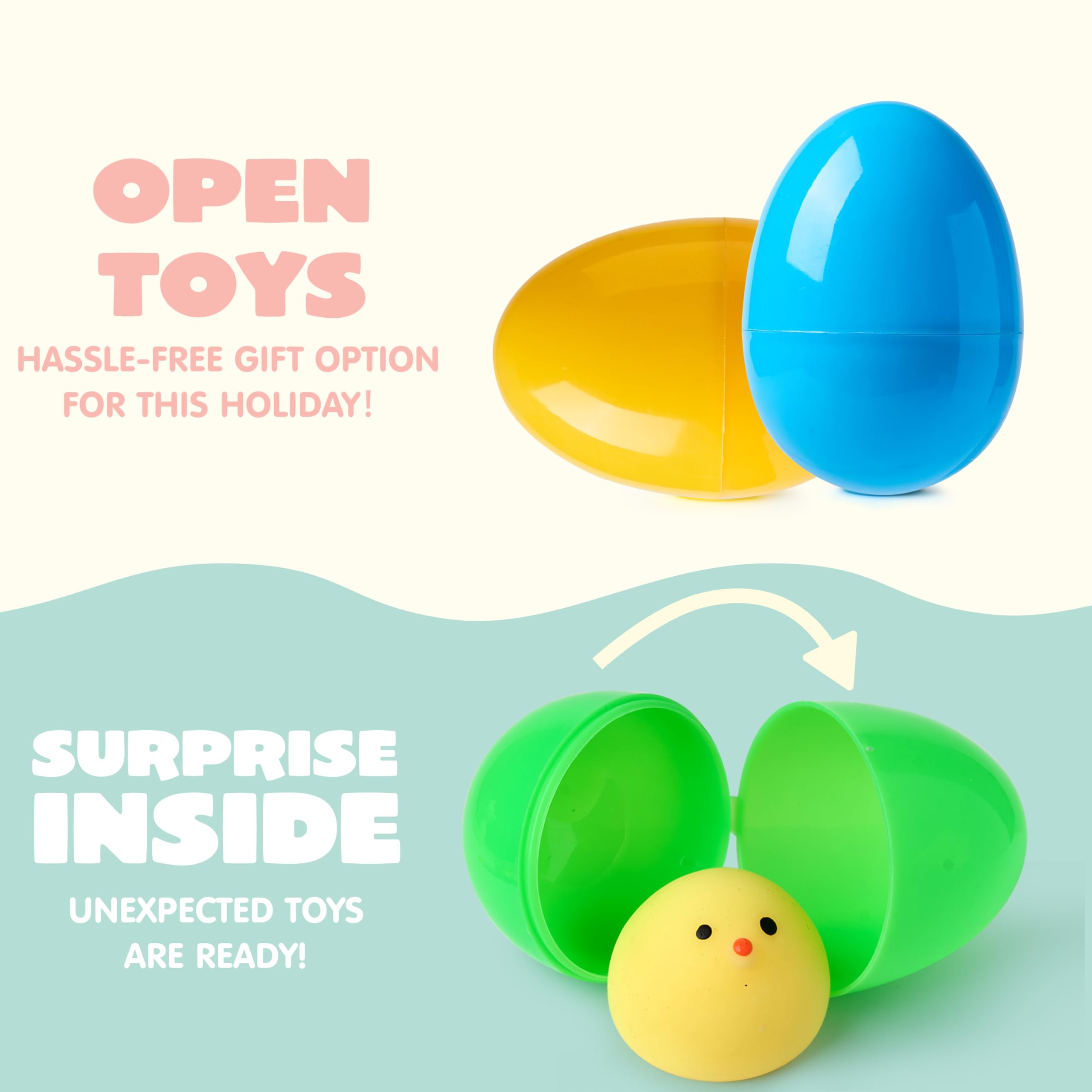Foto 7 pulgar | Huevos De Pascua Precargados Joyin, 24 Unidades, Con Juguetes Mochi Squishy - Venta Internacional.