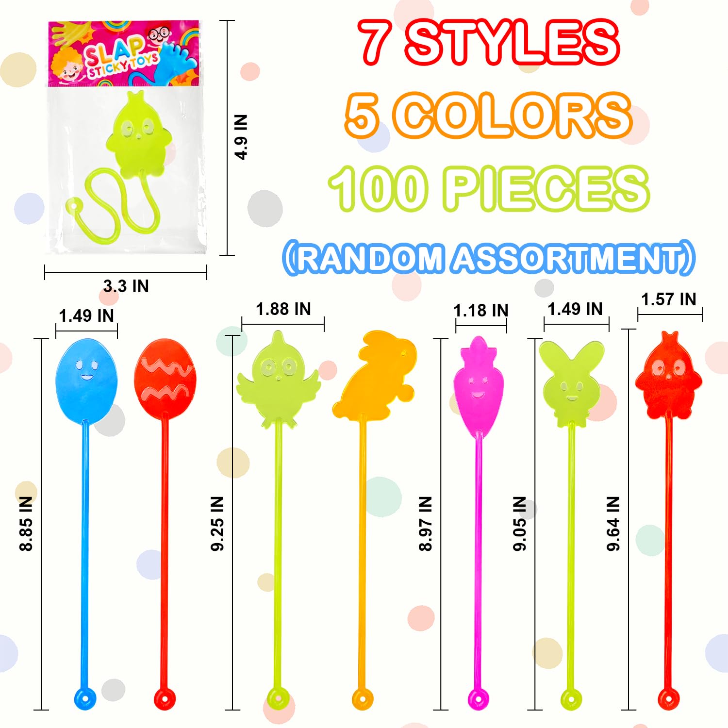 Foto 3 pulgar | Relleno De Huevos De Pascua Wondrus Sticky Hands, Paquete De 100 Unidades Para Niños - Venta Internacional.