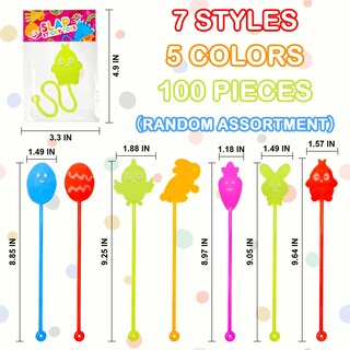 Foto 2 | Relleno De Huevos De Pascua Wondrus Sticky Hands, Paquete De 100 Unidades Para Niños - Venta Internacional.