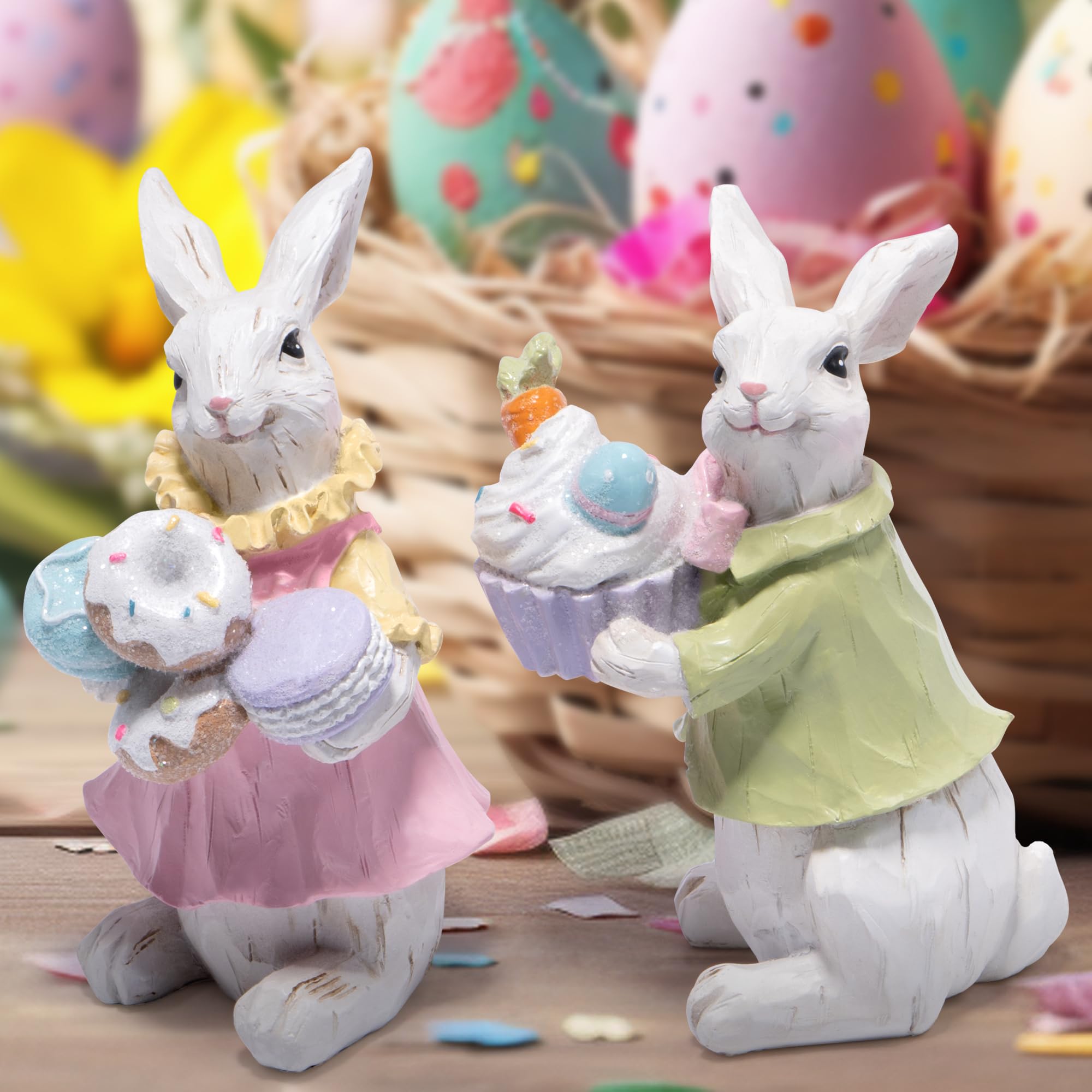 Foto 4 pulgar | Set De Figuras Con Forma De Conejo De Pascua Hodao, 12,5 Cm, Decoración Con Forma De Conejo - Venta Internacional.