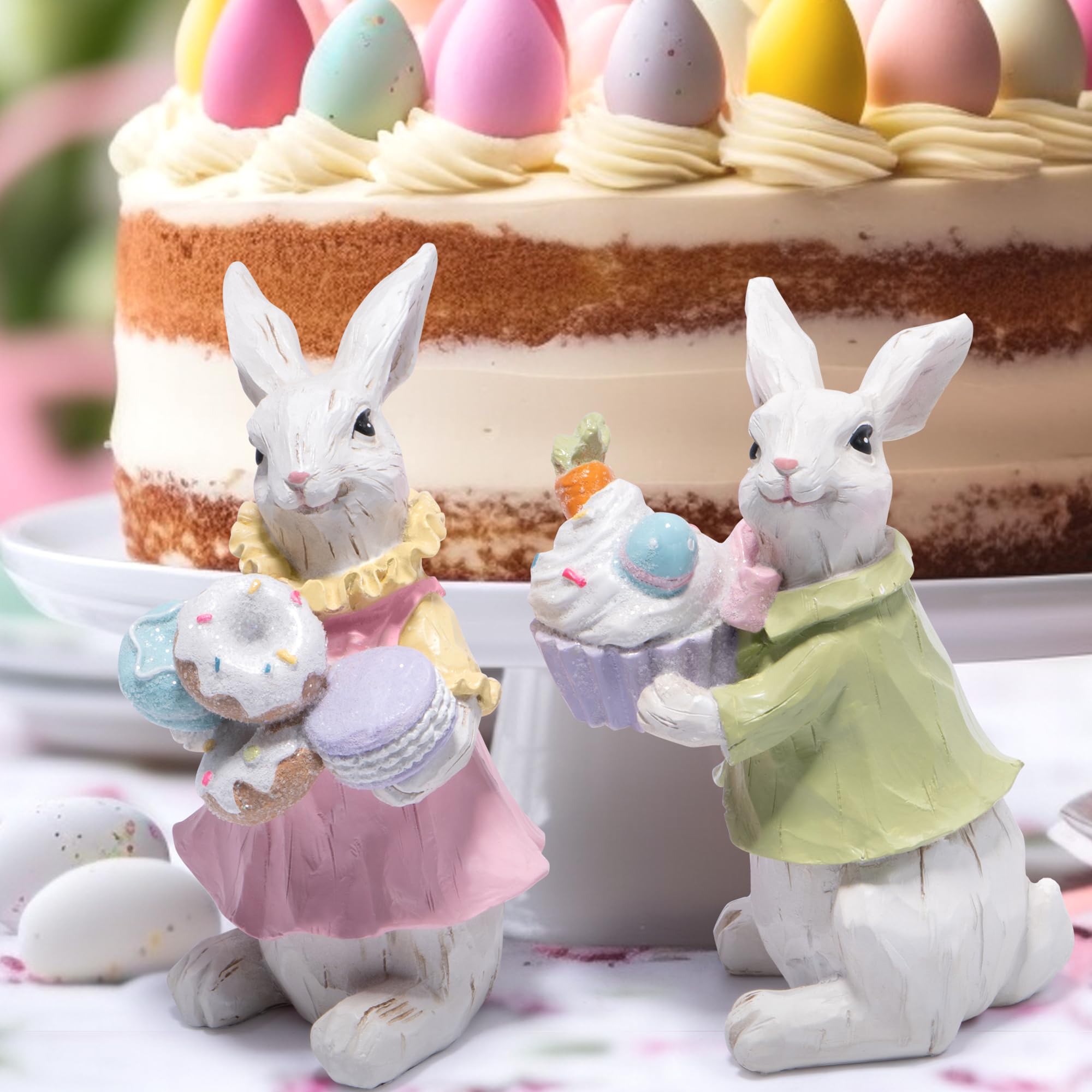 Foto 4 | Set De Figuras Con Forma De Conejo De Pascua Hodao, 12,5 Cm, Decoración Con Forma De Conejo - Venta Internacional.