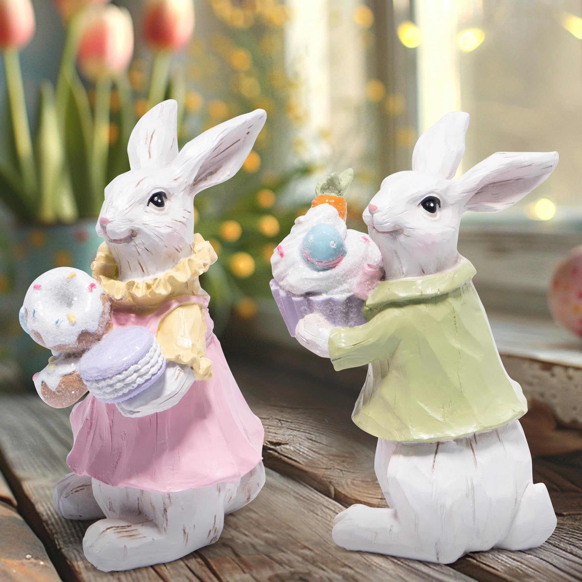 Foto 6 pulgar | Set De Figuras Con Forma De Conejo De Pascua Hodao, 12,5 Cm, Decoración Con Forma De Conejo - Venta Internacional.