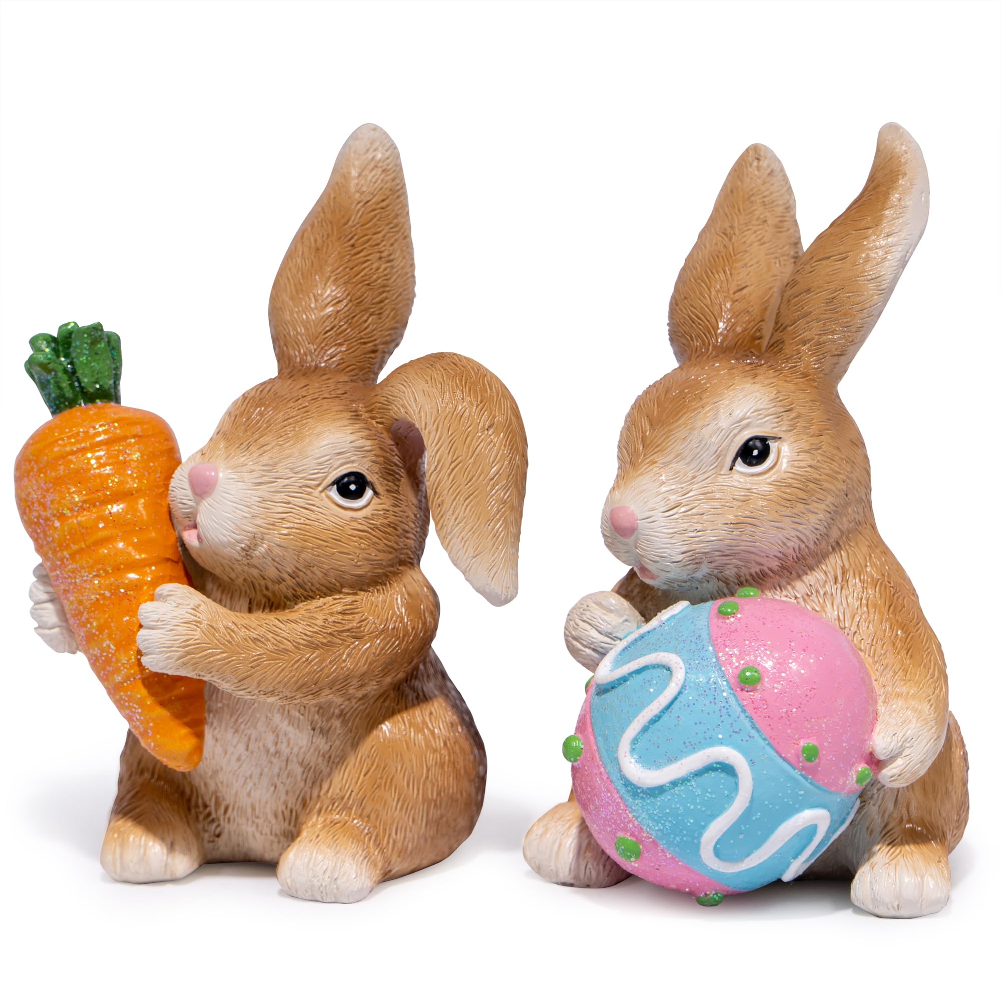 Foto 5 | Set De 2 Figuras De Conejo De Pascua Decoration Hodao De Resina, 13,5 Cm - Venta Internacional.