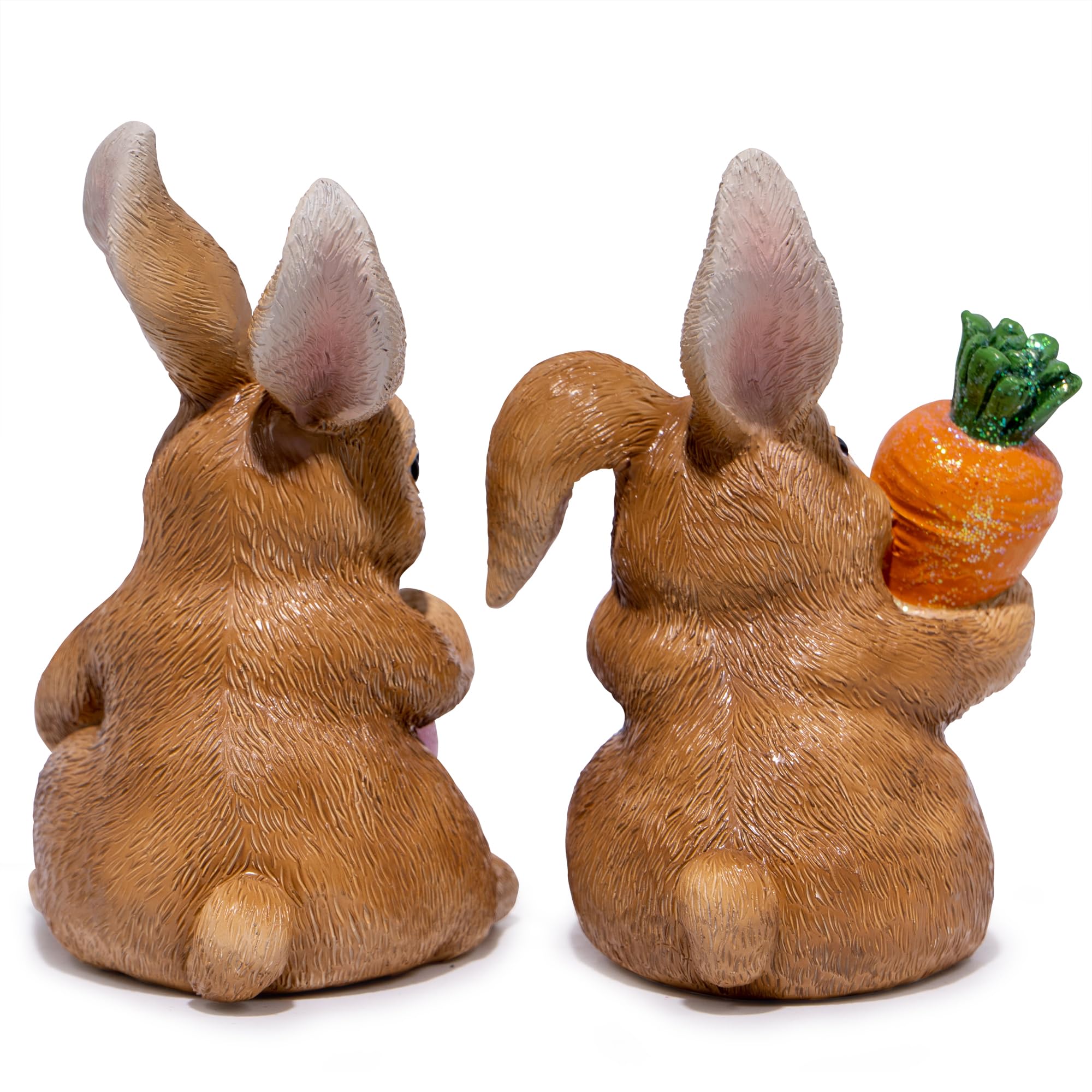 Foto 7 pulgar | Set De 2 Figuras De Conejo De Pascua Decoration Hodao De Resina, 13,5 Cm - Venta Internacional.