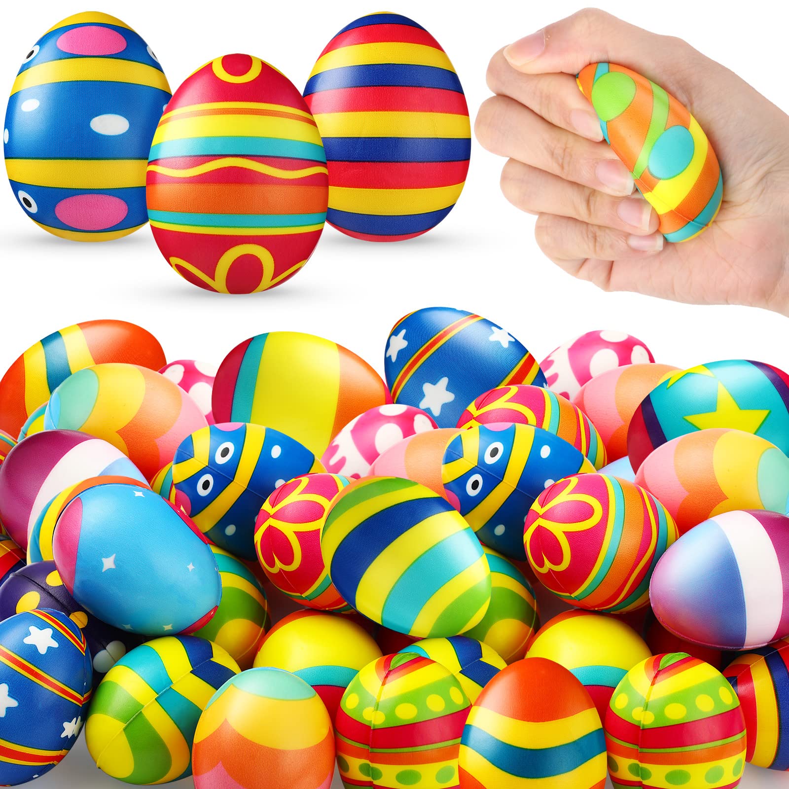 Huevo De Pascua Skylety De Stress Balls, 6 Cm, 20 Unidades - Venta Internacional.