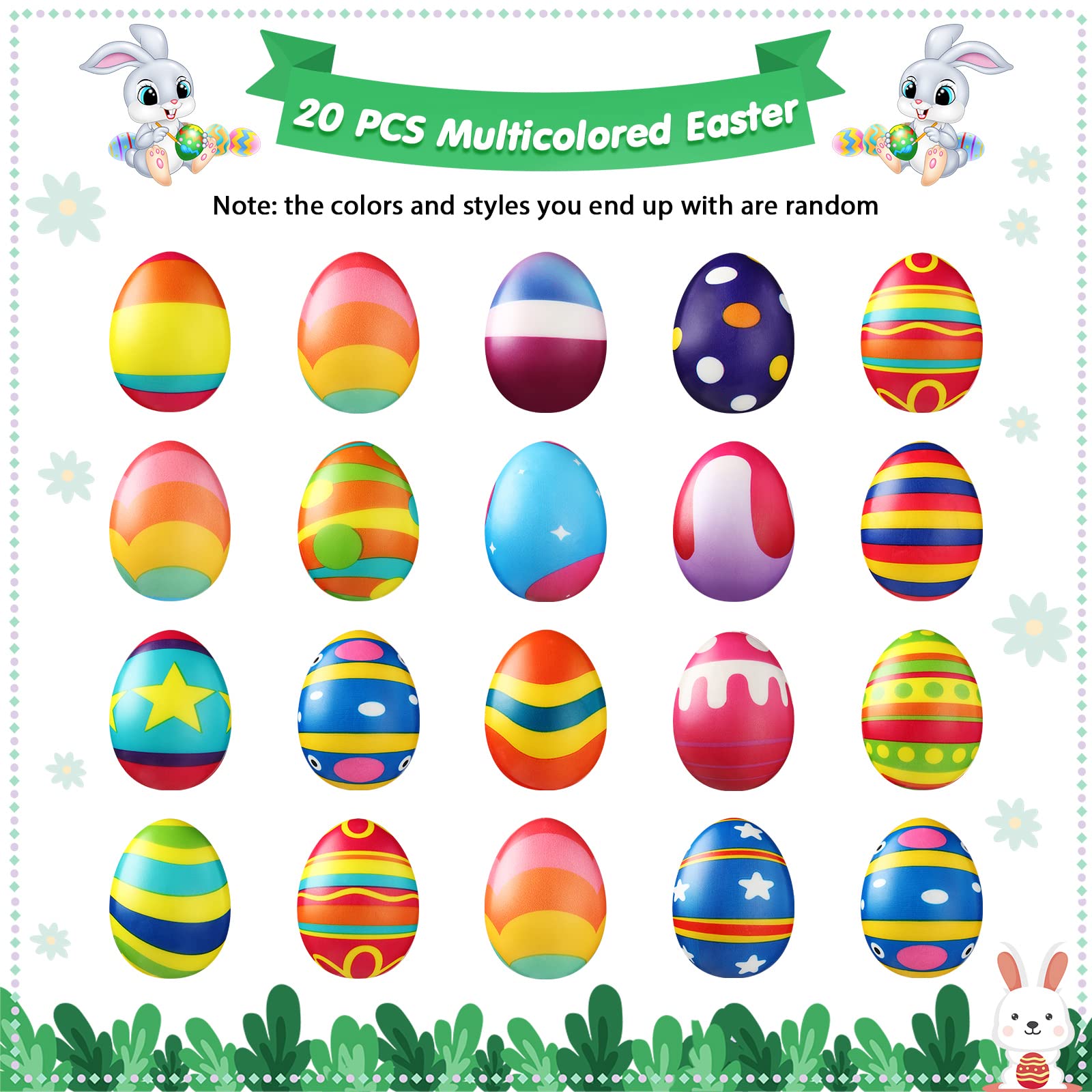 Foto 3 pulgar | Huevo De Pascua Skylety De Stress Balls, 6 Cm, 20 Unidades - Venta Internacional.