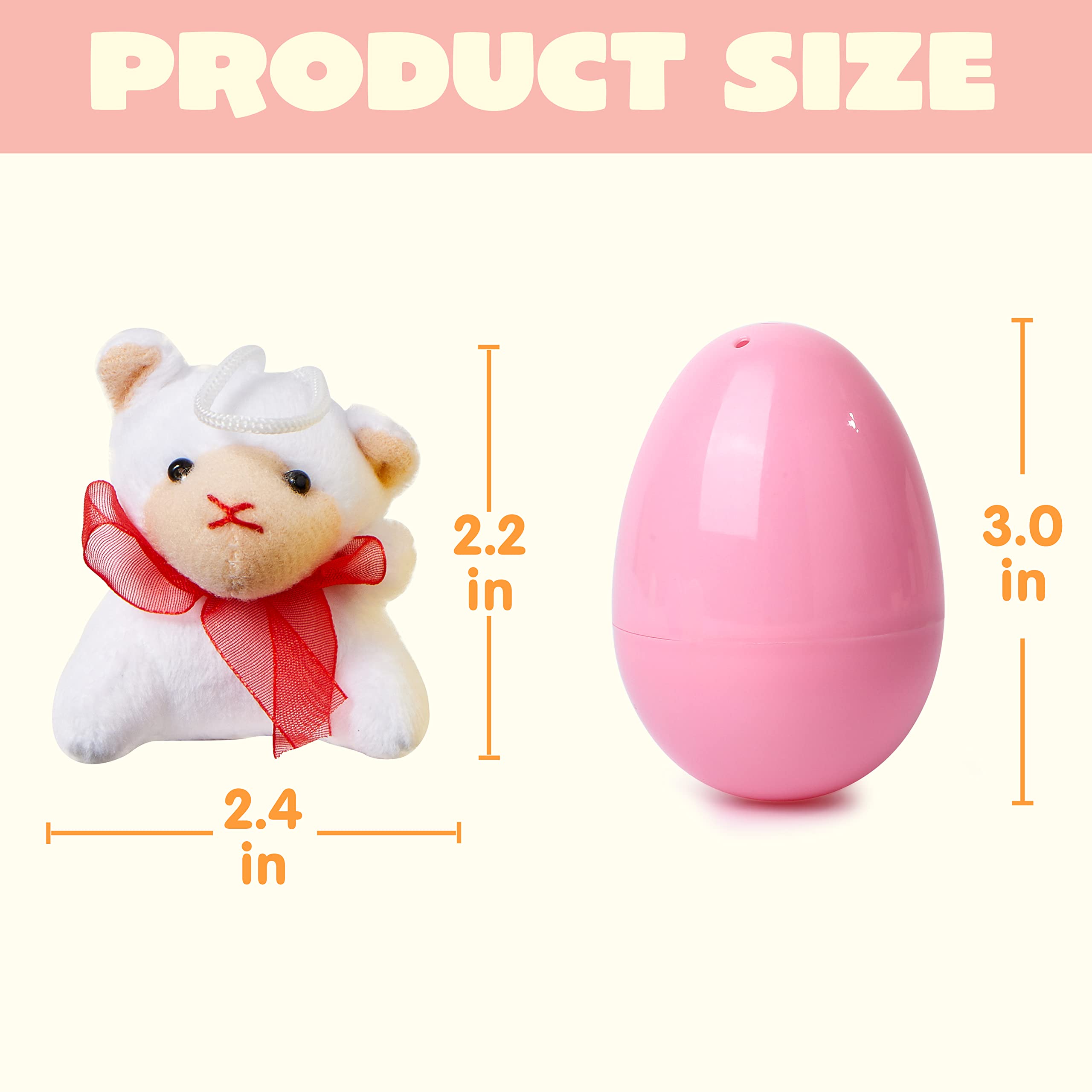 Foto 6 pulgar | Pequeños Muñecos De Peluche Joyin Con Huevos De Pascua Prellenados - Venta Internacional.