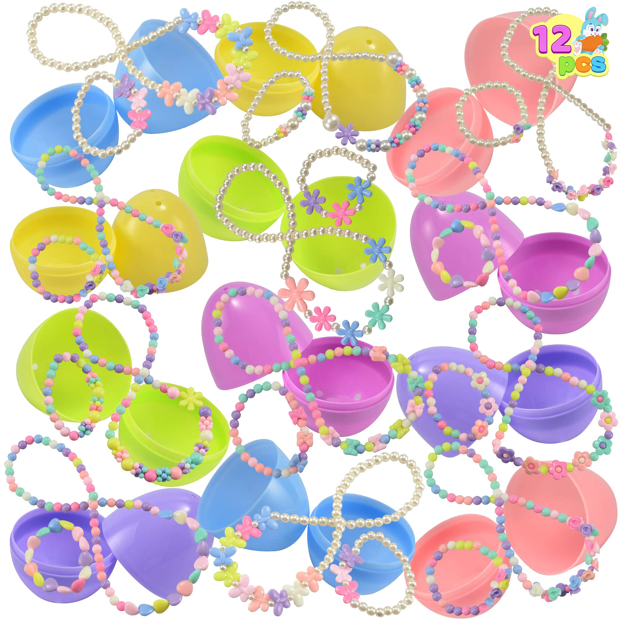 Huevos De Pascua Precargados Joyin, Paquete De 12 Con Joyas, Juguetes Para Niñas - Venta Internacional.