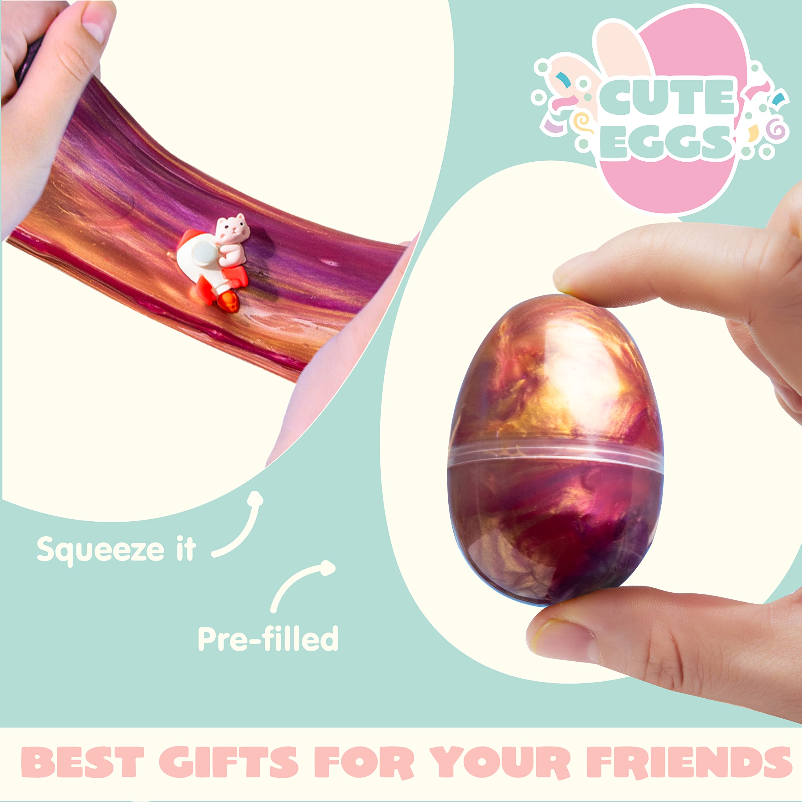 Foto 4 pulgar | Huevos De Limo Joyin Galaxy Prerellenos Con Masilla Slime & Toys X24 - Venta Internacional.