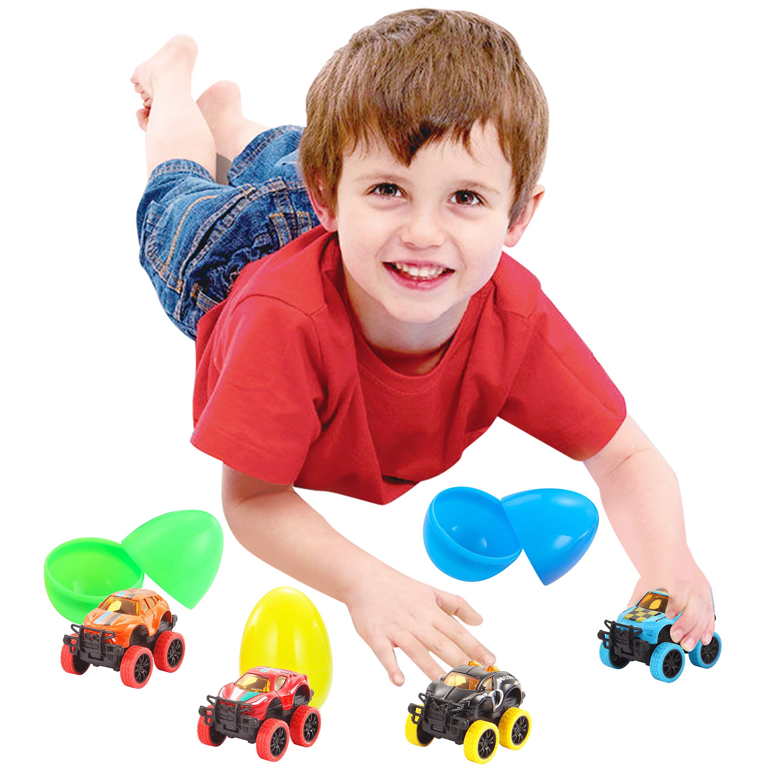 Foto 7 pulgar | Huevos De Pascua Rellenos Con Monster Cars Joyin, 12 Unidades, Para Niños - Venta Internacional.