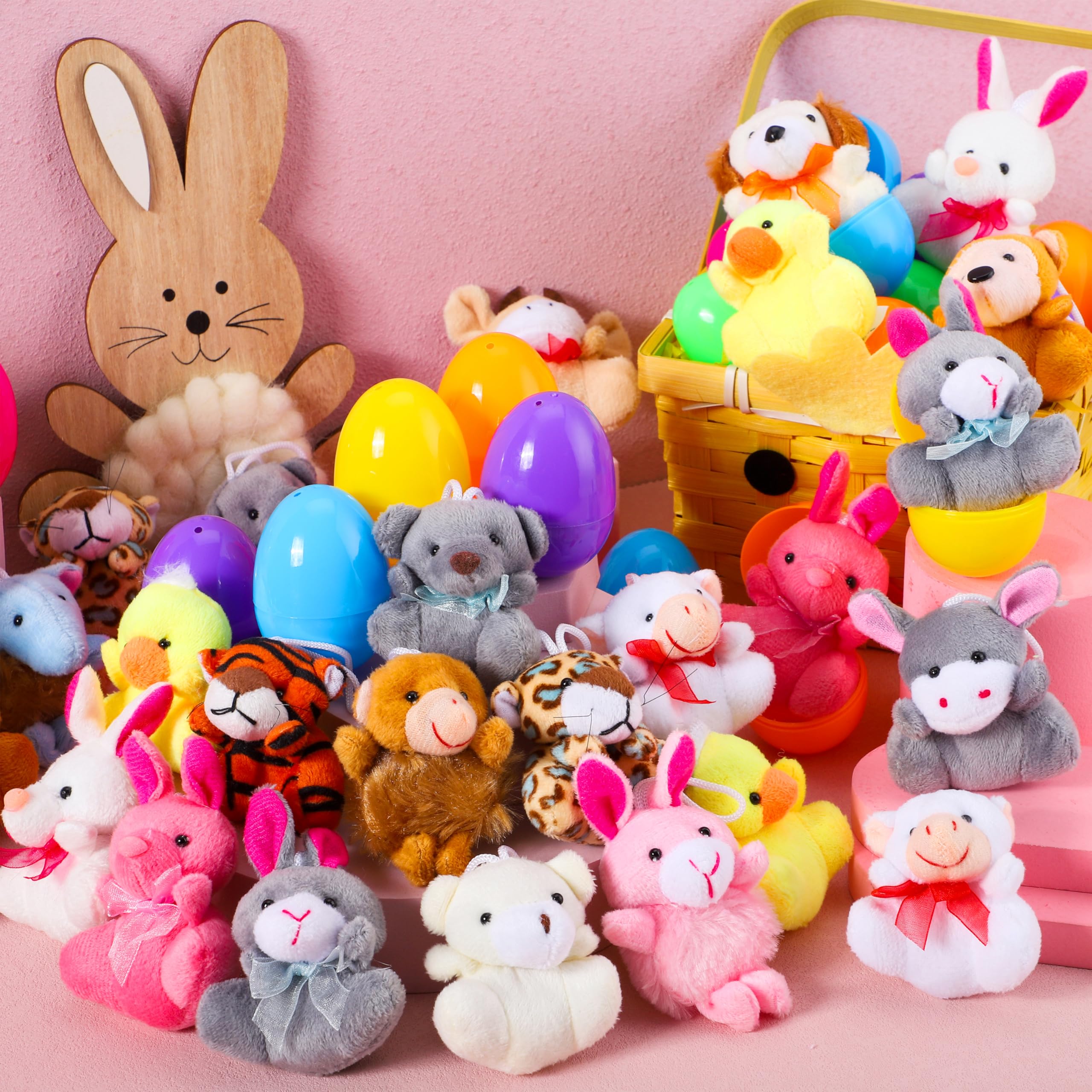 Foto 7 pulgar | Huevos De Pascua Rellenos Con Juguetes De Animales De Peluche Joyin, 36 Unidades Para Niños - Venta Internacional.