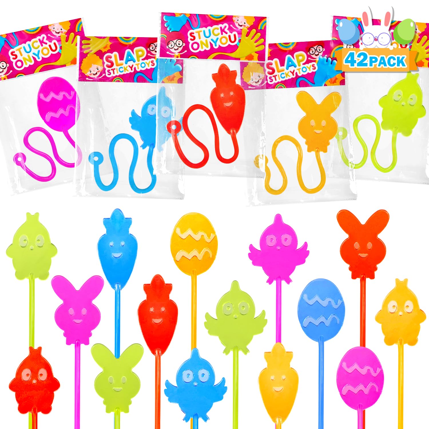 Easter Basket Stuffers Leetous Sticky Hands, Paquete De 42 Unidades Para Niños - Venta Internacional.