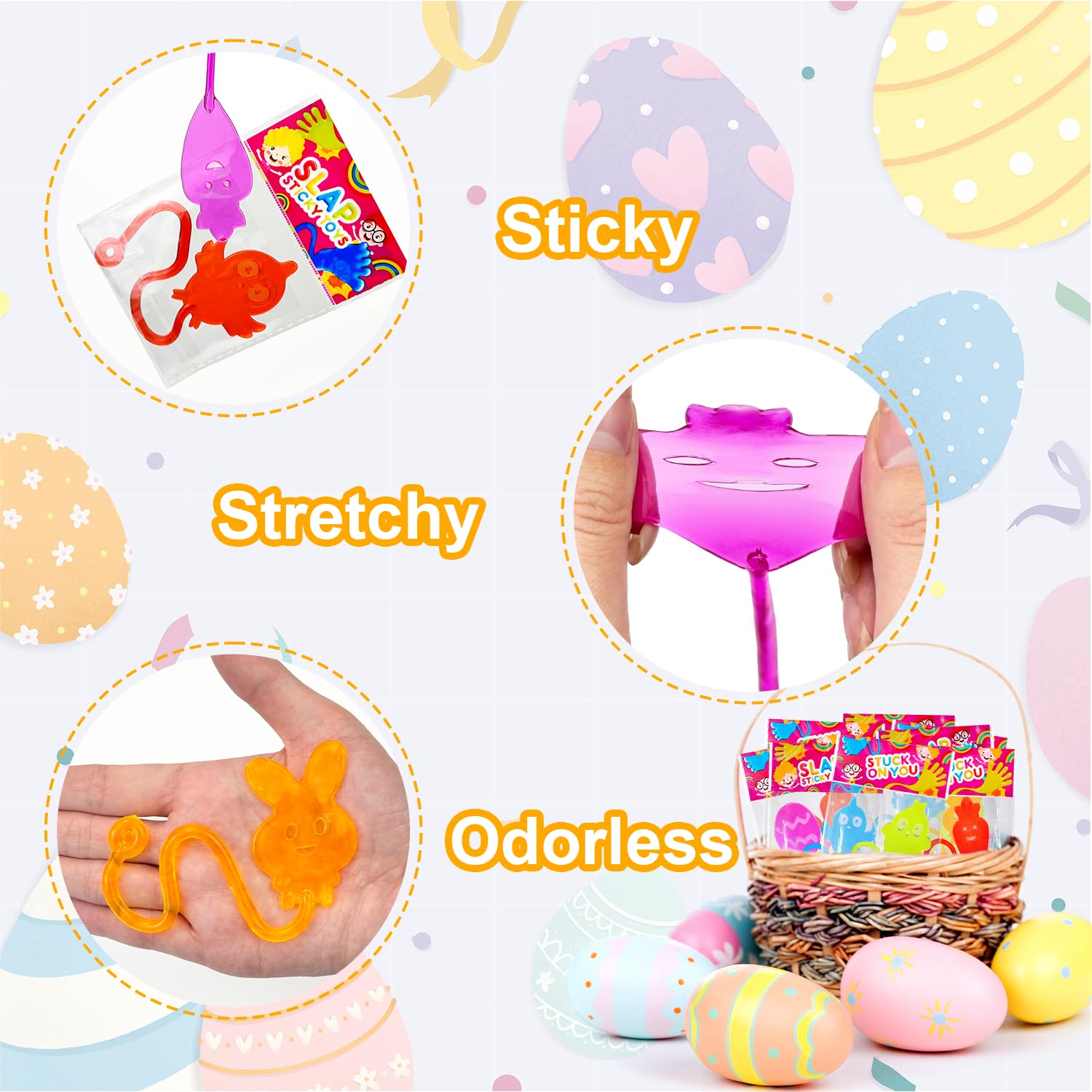 Foto 5 pulgar | Easter Basket Stuffers Leetous Sticky Hands, Paquete De 42 Unidades Para Niños - Venta Internacional.