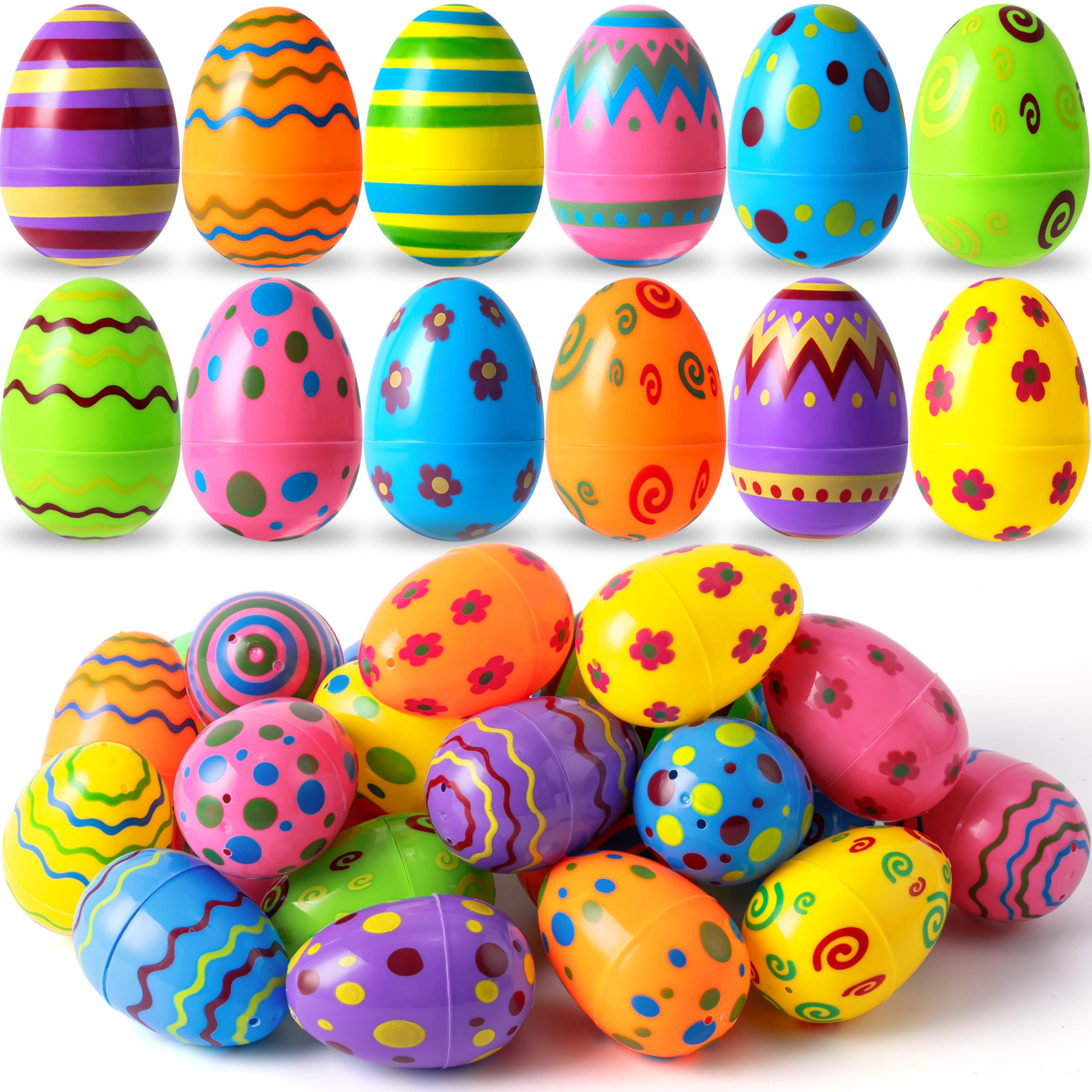 Huevos De Pascua Joyin, Juguete Impreso En Plástico, 8 Cm De Alto, 18 Unidades - Venta Internacional.