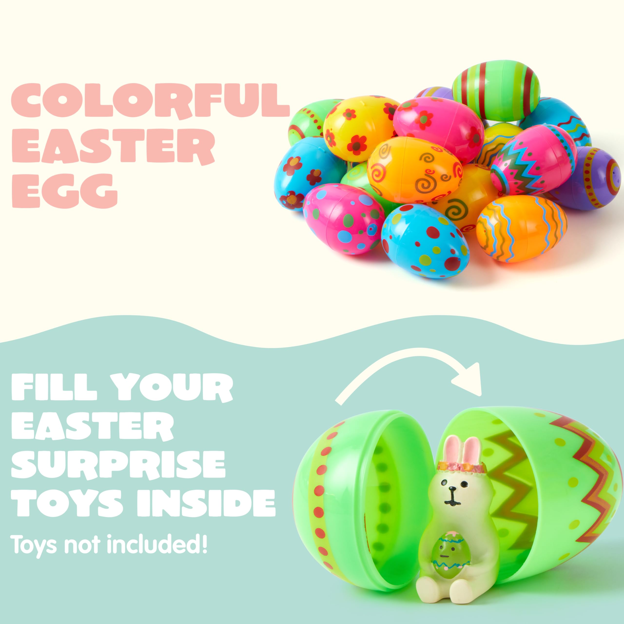 Foto 5 pulgar | Huevos De Pascua Joyin, Juguete Impreso En Plástico, 8 Cm De Alto, 18 Unidades - Venta Internacional.