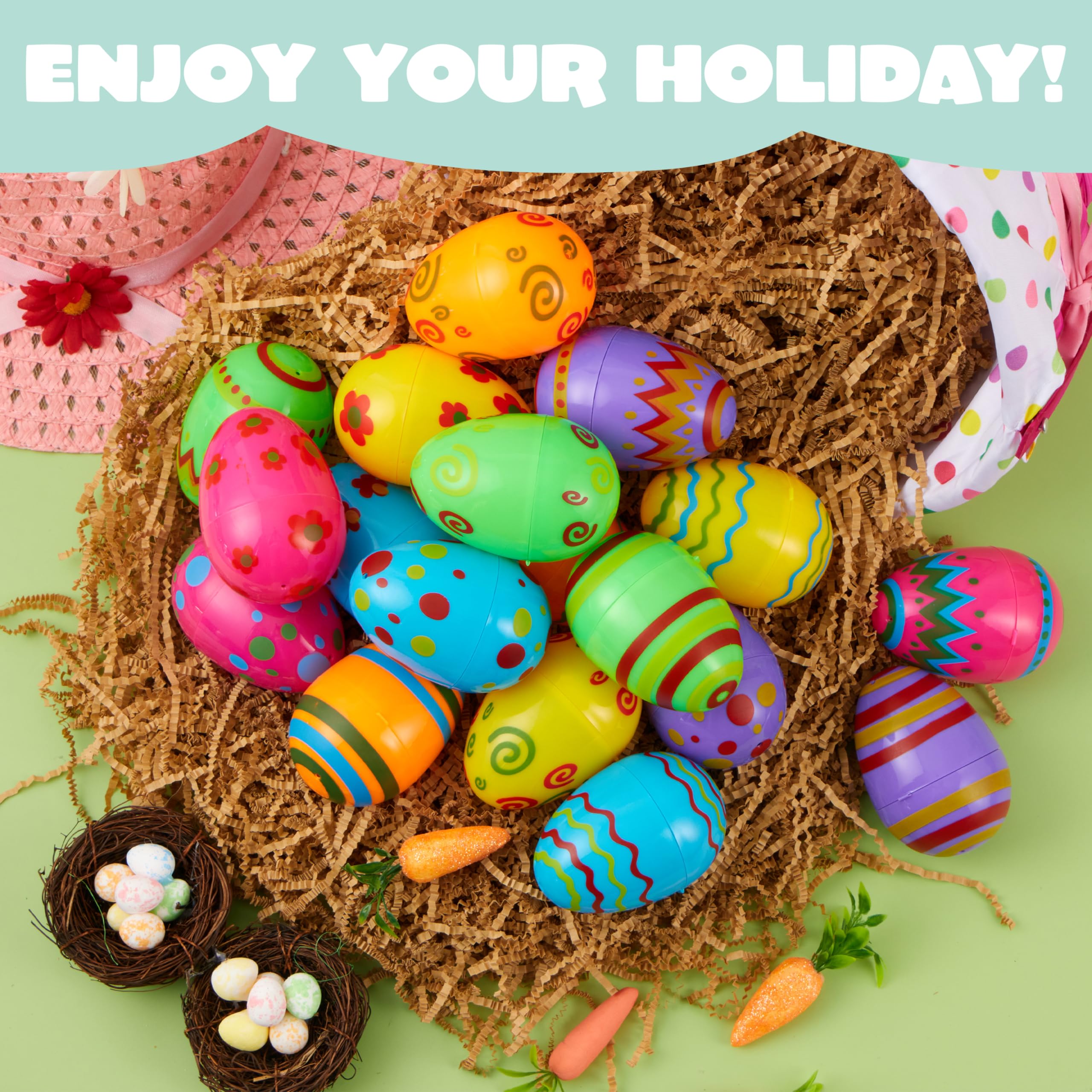 Foto 5 | Huevos De Pascua Joyin, Juguete Impreso En Plástico, 8 Cm De Alto, 18 Unidades - Venta Internacional.