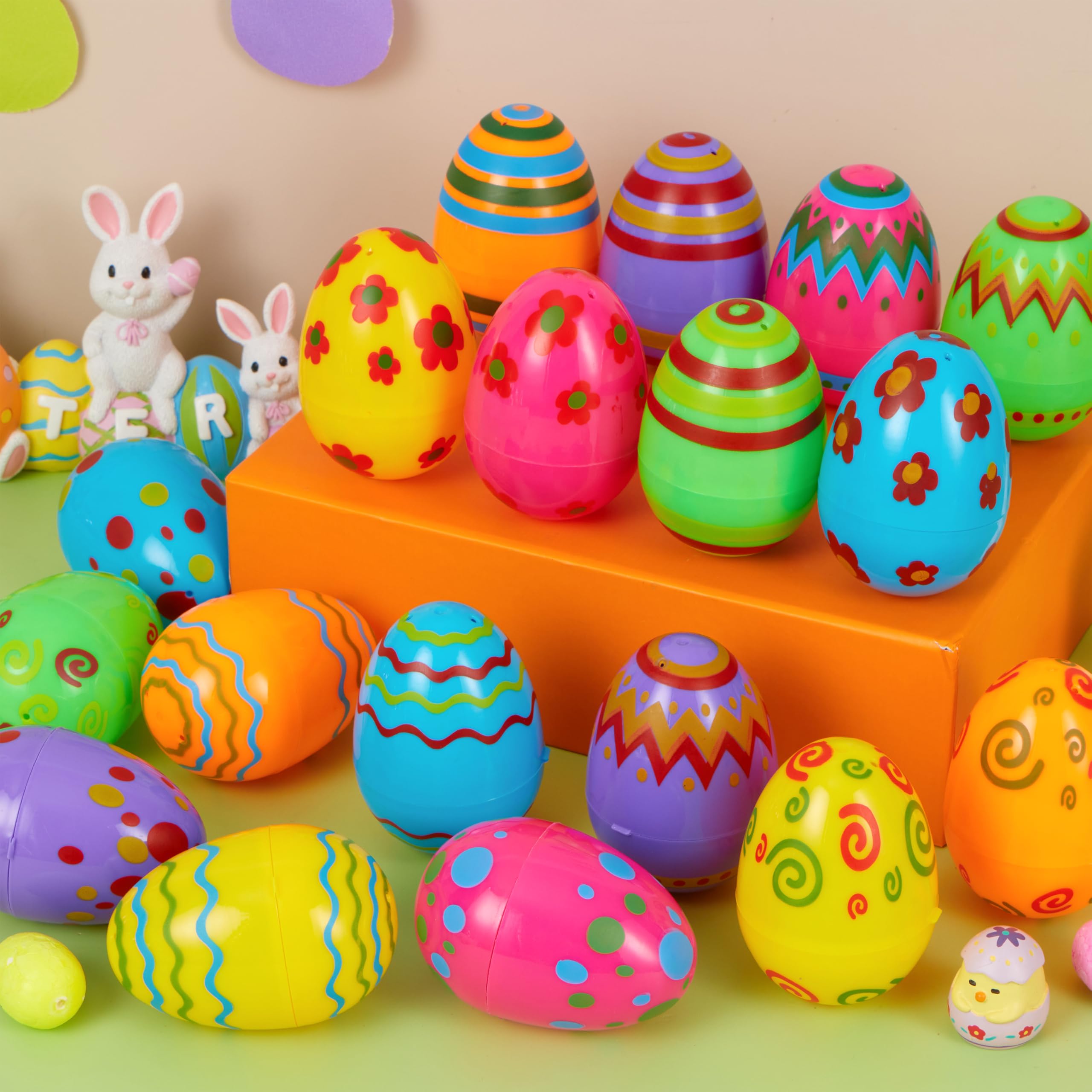 Foto 8 pulgar | Huevos De Pascua Joyin, Juguete Impreso En Plástico, 8 Cm De Alto, 18 Unidades - Venta Internacional.