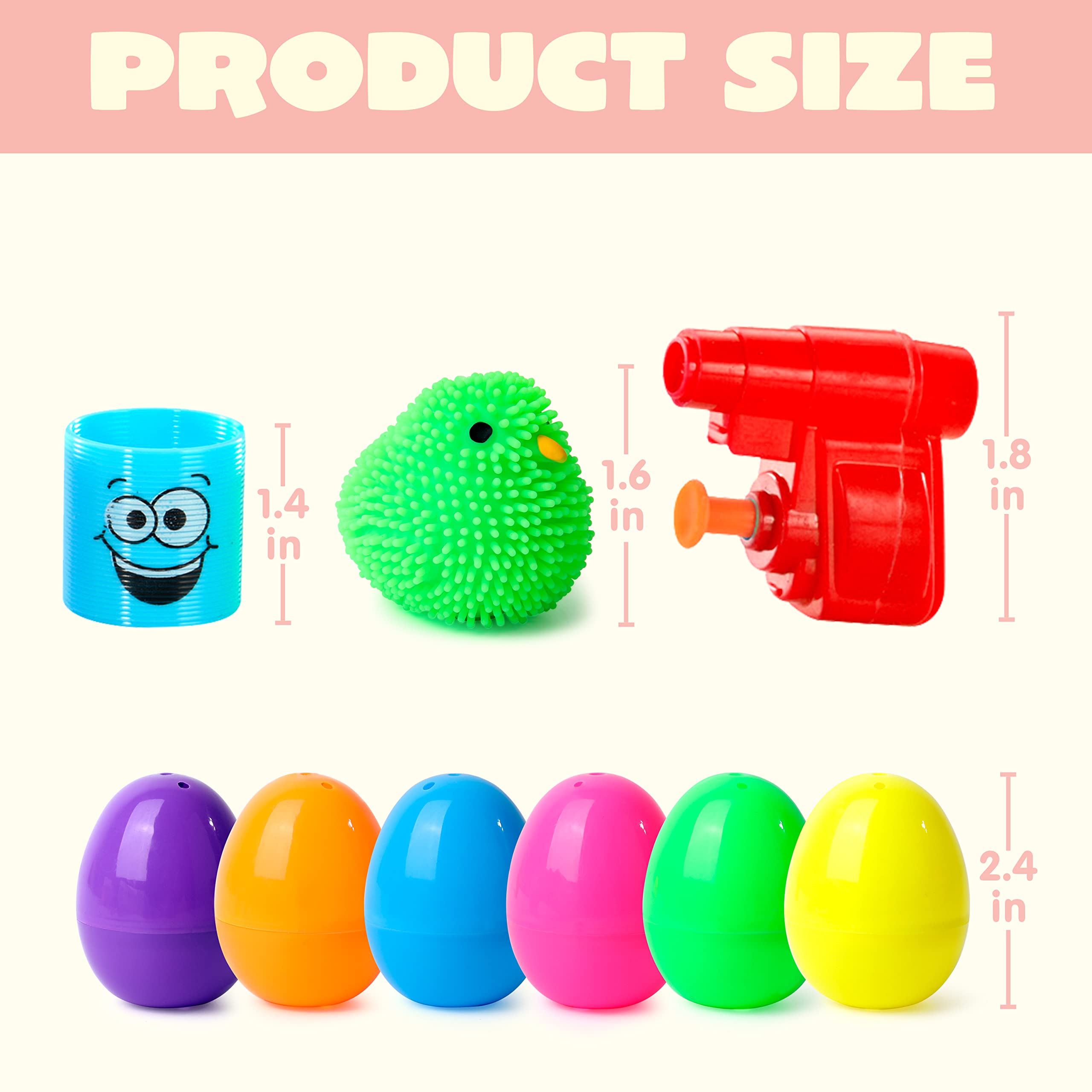 Foto 6 pulgar | Huevos De Pascua Precargados Joyin, 144 Unidades, Con Juguetes Y Pegatinas - Venta Internacional.