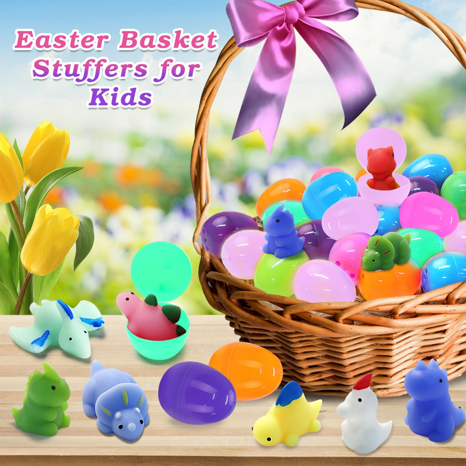 Foto 7 pulgar | Huevos Rellenos De Pascua Letapapa Con Dinosaurios Squishy Toys X24 - Venta Internacional.