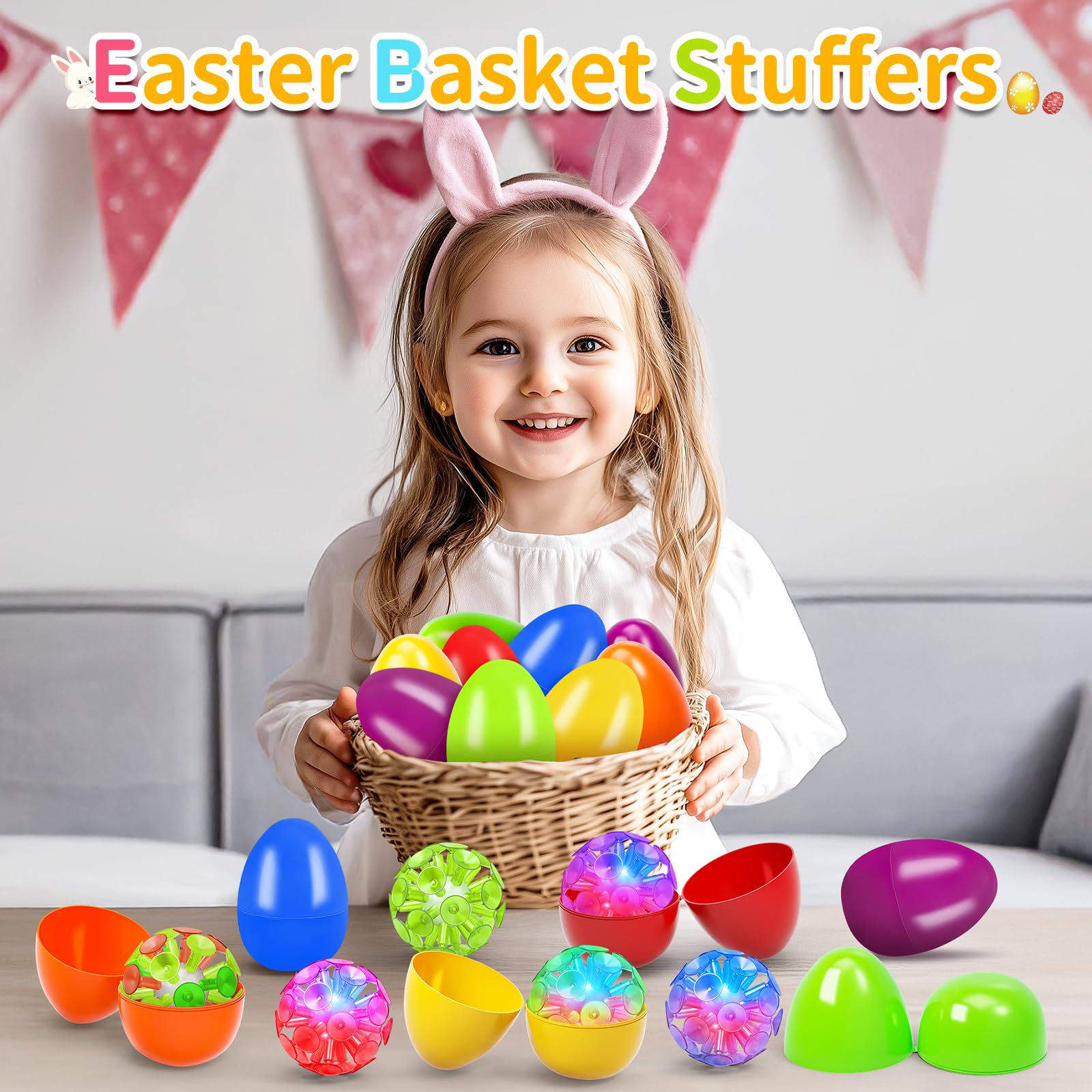 Foto 6 | Huevos De Pascua Letapapa Precargados Con Bolas De Ventosa Iluminadas - Venta Internacional.