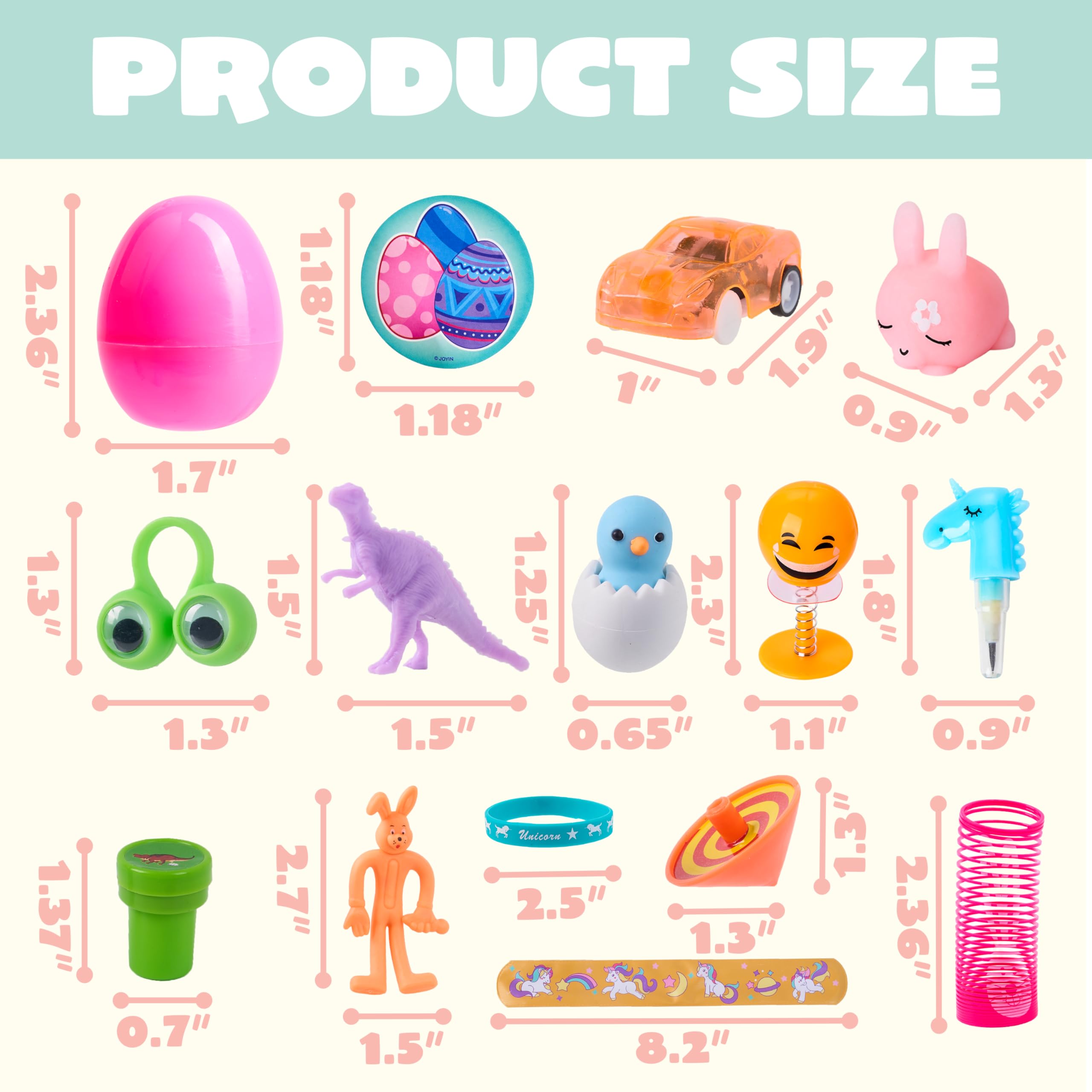 Foto 6 pulgar | Huevos De Pascua Precargados Joyin, 160 Unidades, Con Varios Juguetes - Venta Internacional.
