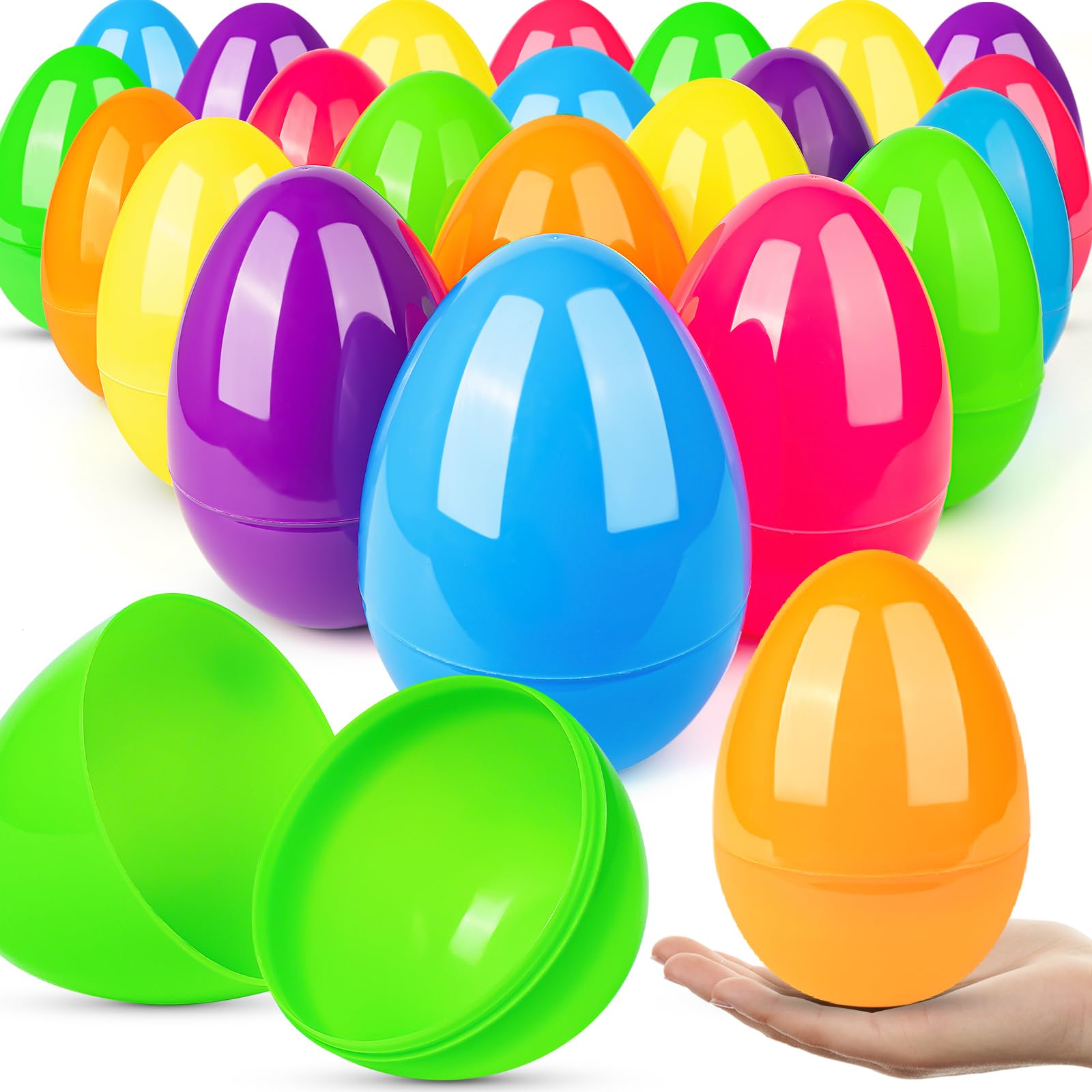 Huevos De Pascua Gigantes Baingesk De 6 Pulgadas, 24 Unidades, Para Cazar Con Caramelos Y Juguetes - Venta Internaciona