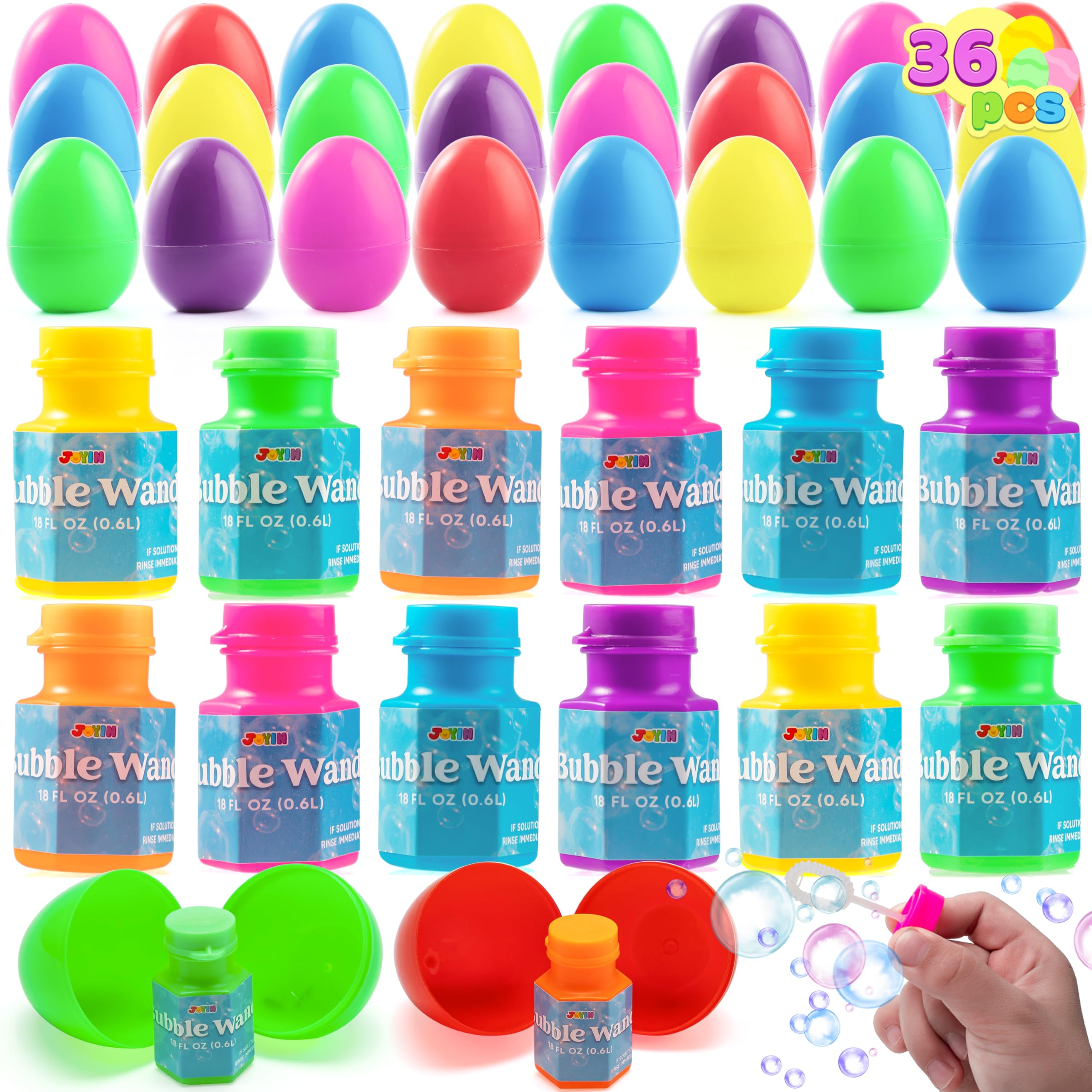 Varitas De Burbujas Precargadas Para Huevos De Pascua, 36 Unidades, Para Niños Joyin - Venta Internacional.