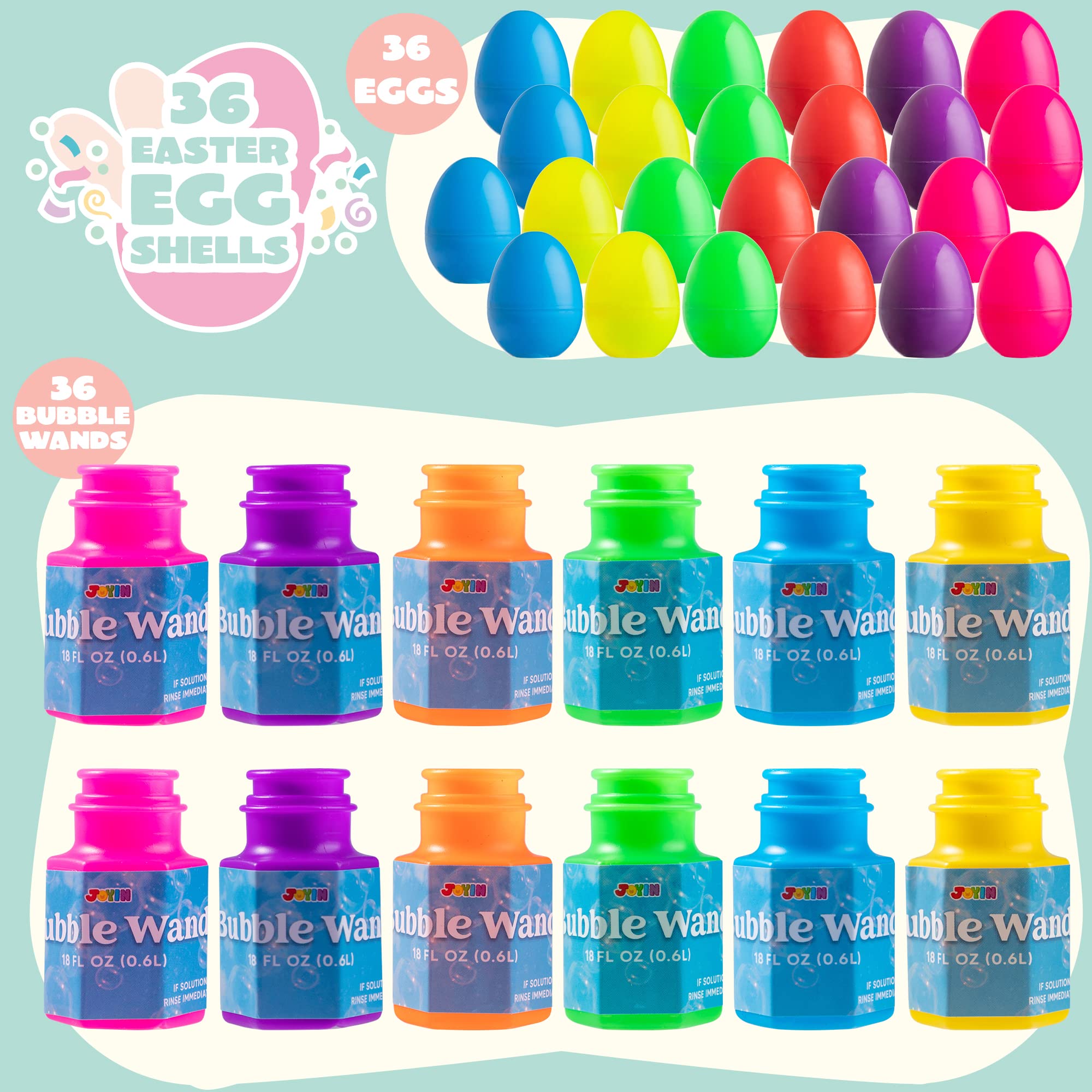 Foto 5 pulgar | Varitas De Burbujas Precargadas Para Huevos De Pascua, 36 Unidades, Para Niños Joyin - Venta Internacional.