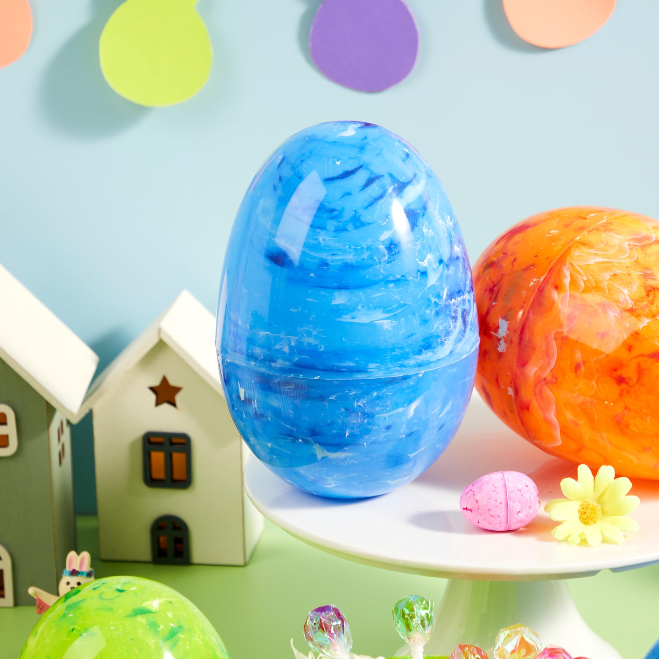 Foto 8 pulgar | Huevos De Pascua De Plástico Joyin, Estilo Mármol, 6 Pulgadas, 12 Unidades - Venta Internacional.