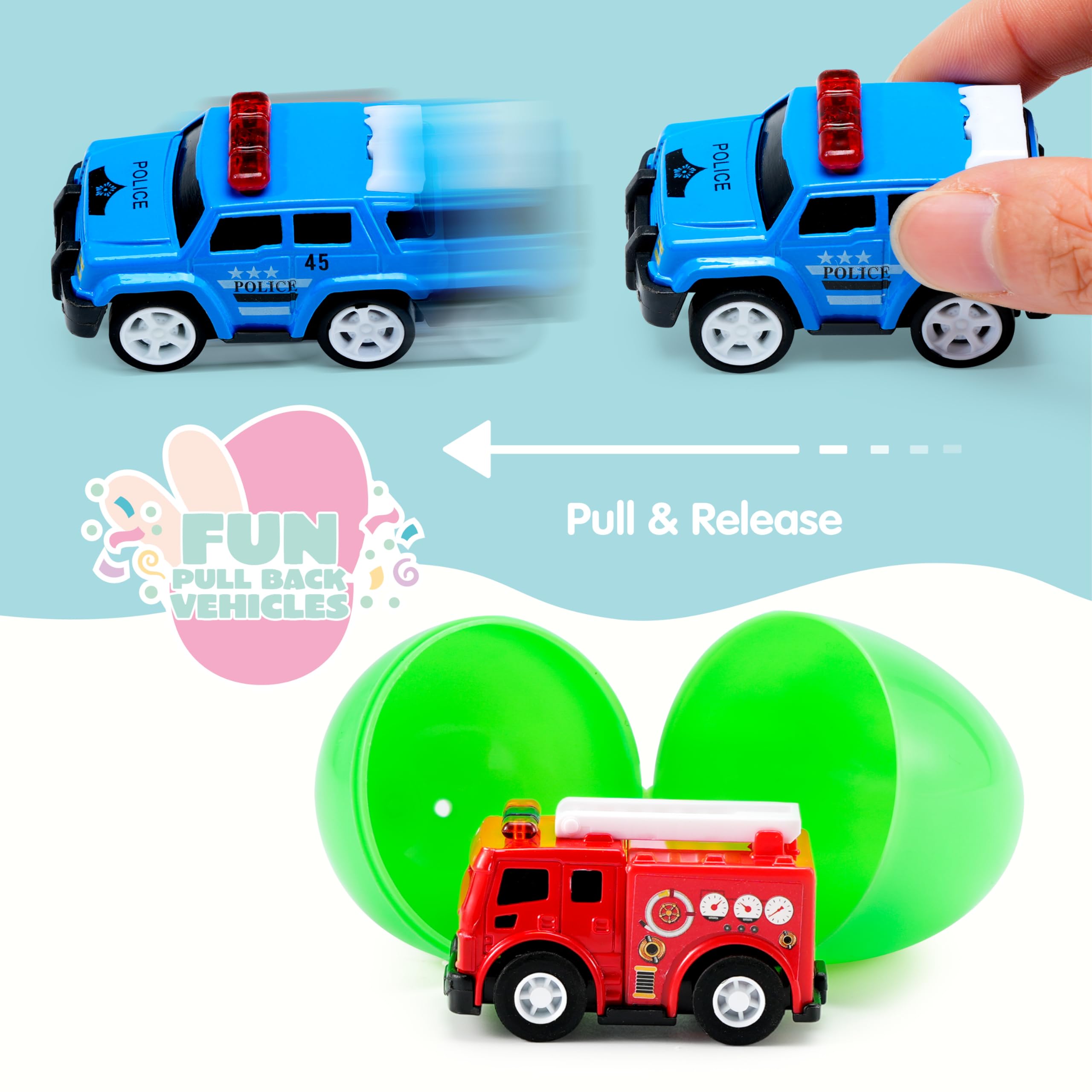 Foto 5 pulgar | Huevos De Pascua Precargados Joyin Con Coches Retráctiles, 12 Unidades Para Niños - Venta Internacional.